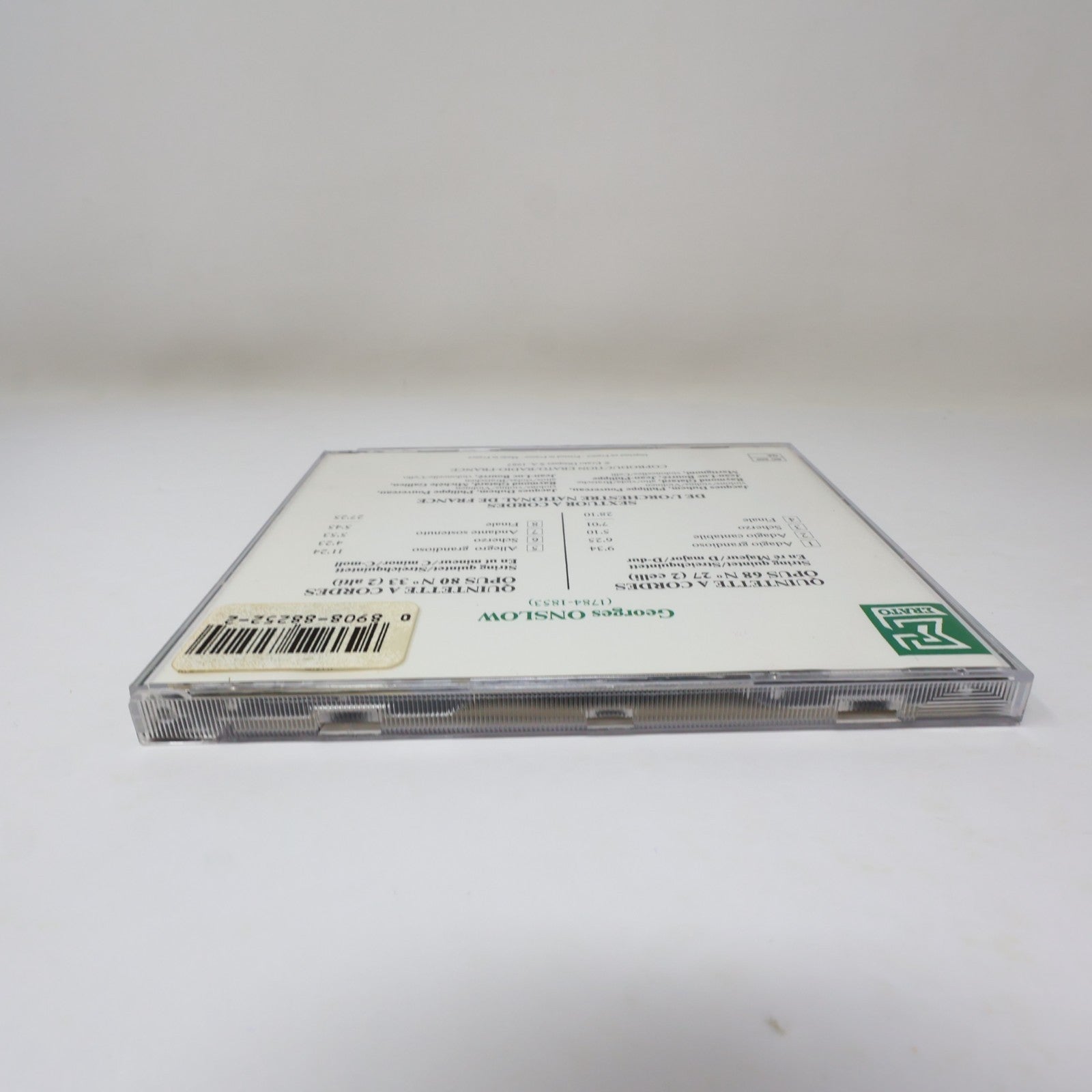 Georges Onslow 2 Quintettes à Cordes CD Erato 1987 Classical Romantic ECD 88252