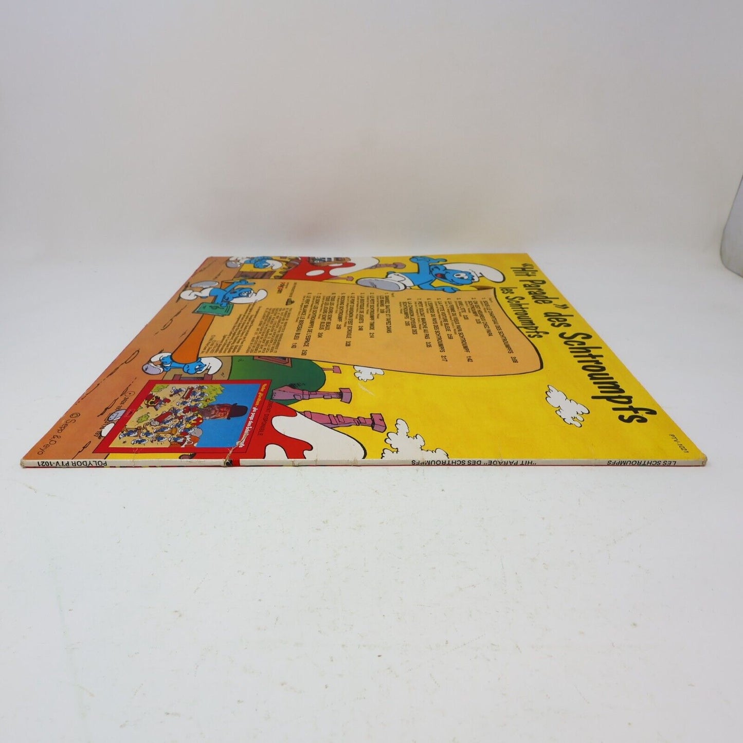Hit Parade des Schtroumpfs Disque LP 1981 Enfant Français French Smurfs PTV-1021