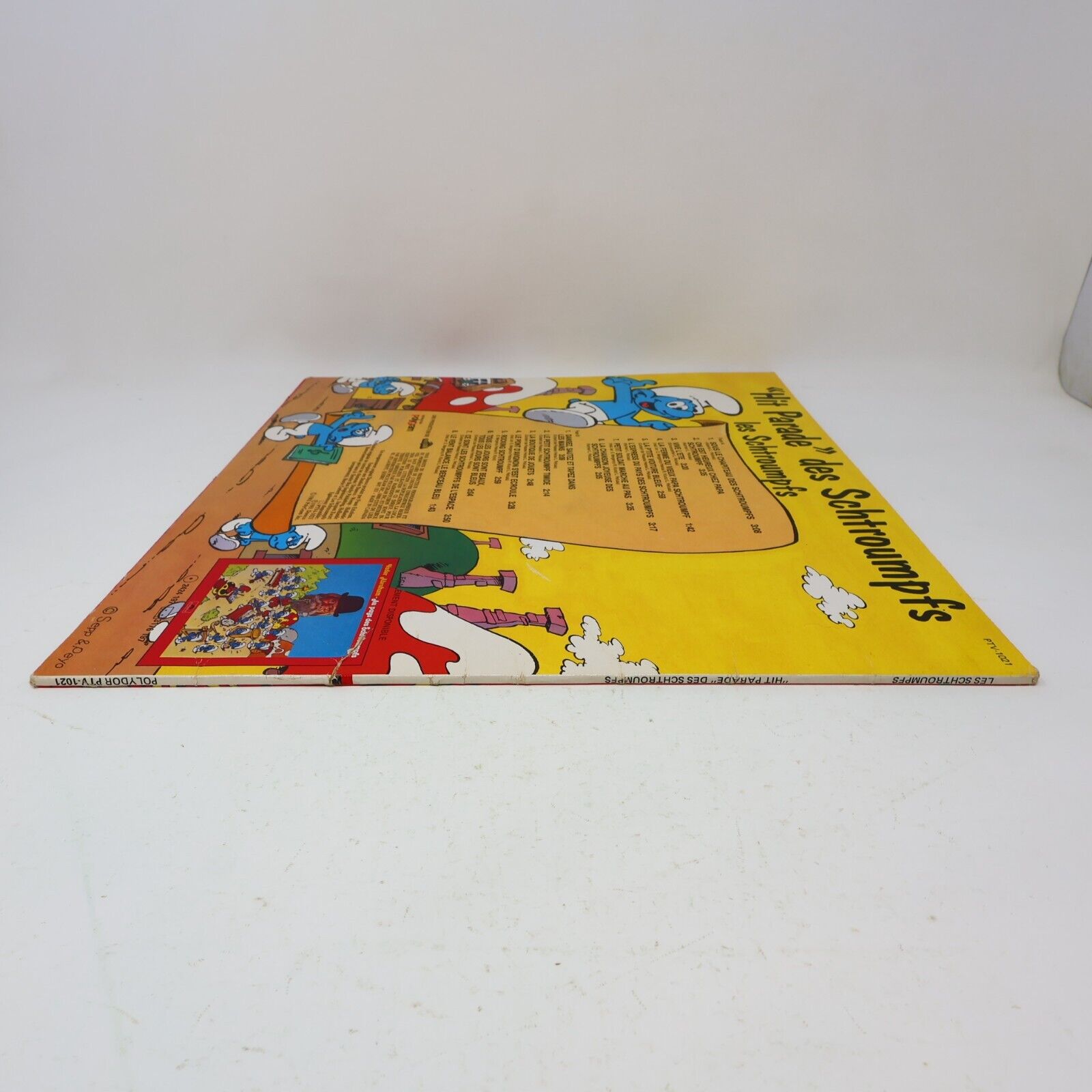 Hit Parade des Schtroumpfs Disque LP 1981 Enfant Français French Smurfs PTV-1021