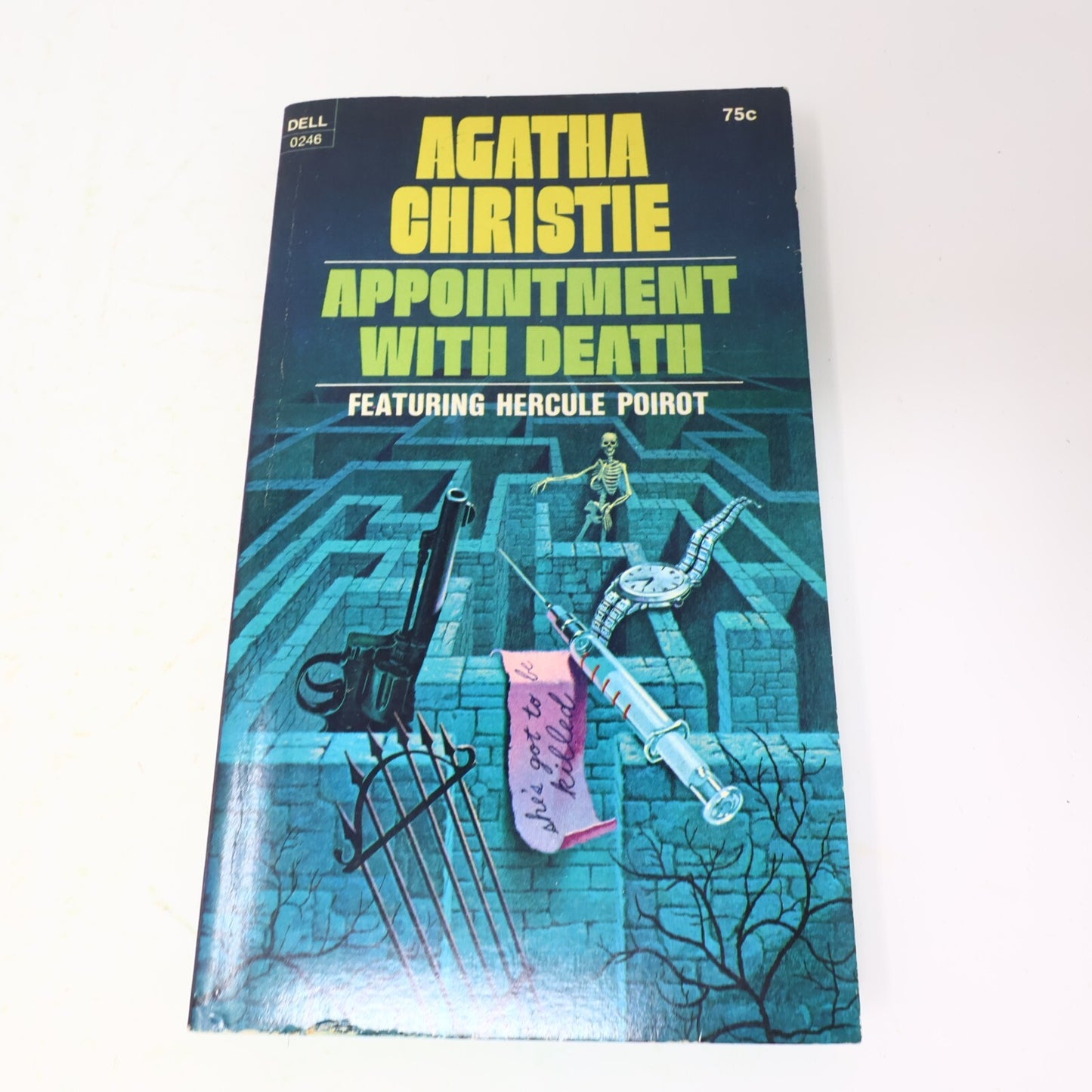 Agatha Christie 2 Books Lot Poirot Appointment With Death/Dead Man's Mirror 1971