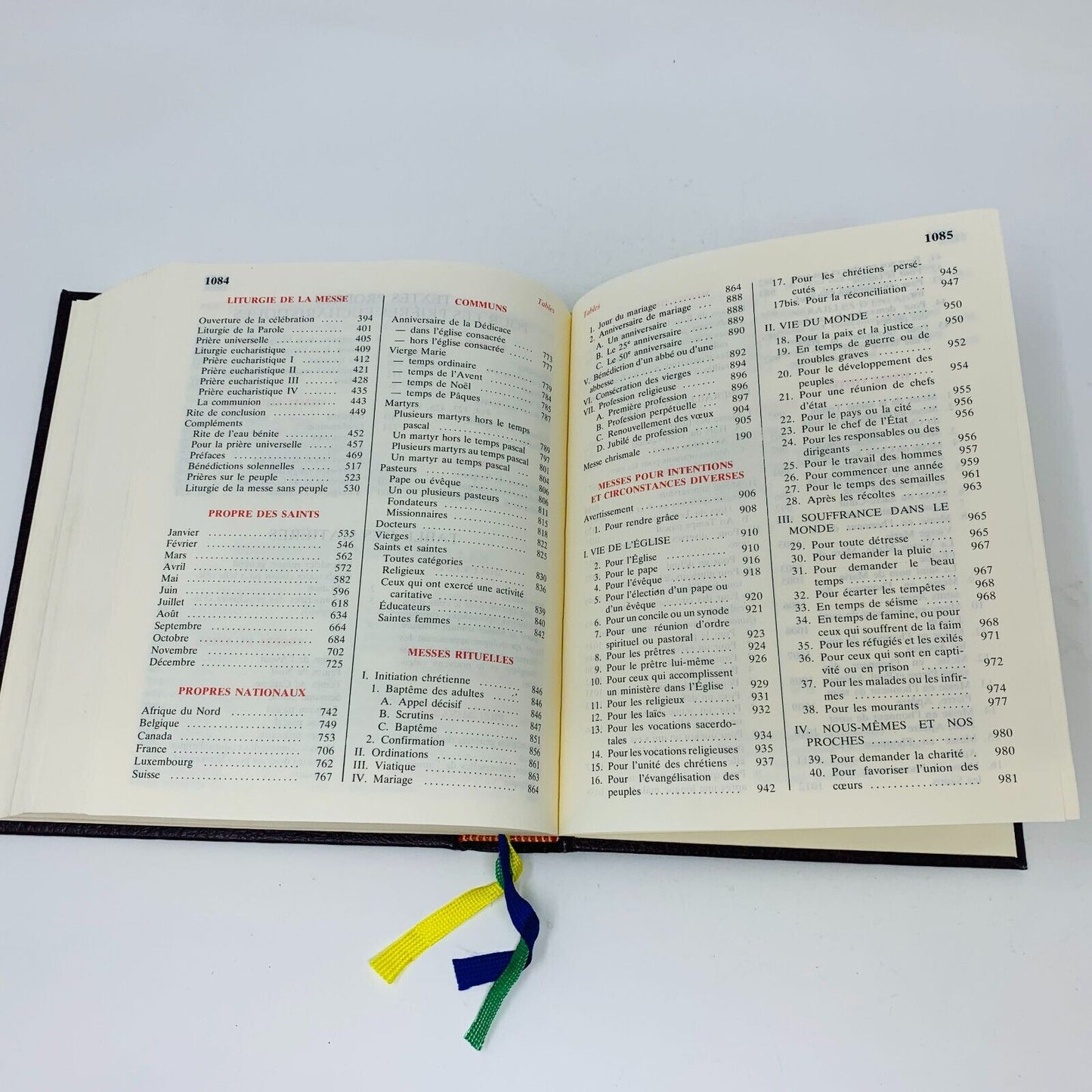 2001 Missel Romain Desclée Mame Français Messe Liturgie Missal French Hardcover