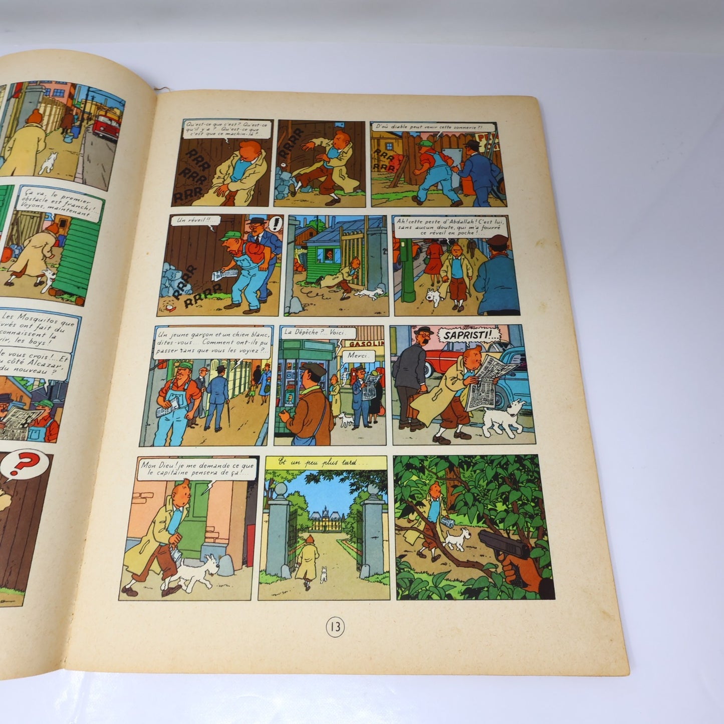 Tintin Coke en Stock Hergé Casterman 1958 B24 EO 19' Belge Couverture Manquante