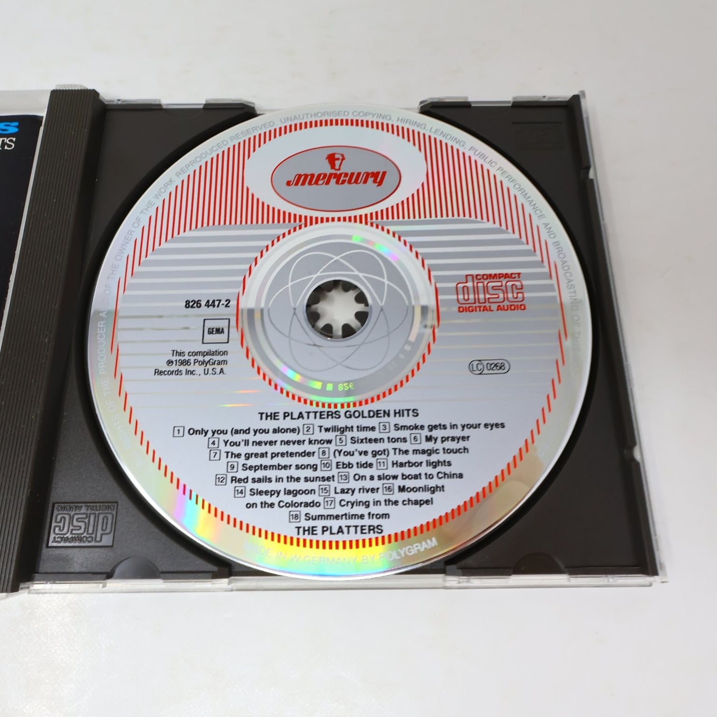 The Platters Golden Hits CD 1986 Digital Remaster Doo Wop Mercury Only You