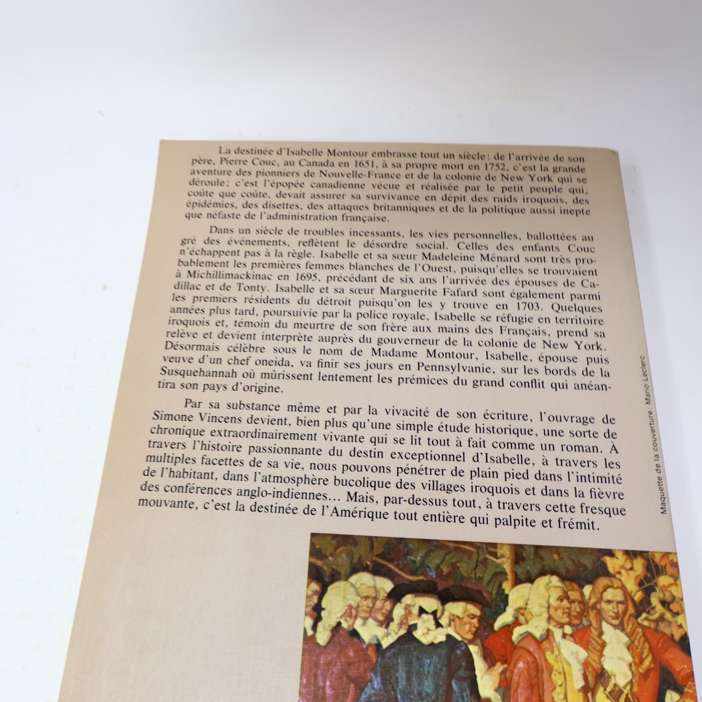 1979 Madame Montour et son Temps Simone Vincens Québec Amérique Biographie Livre