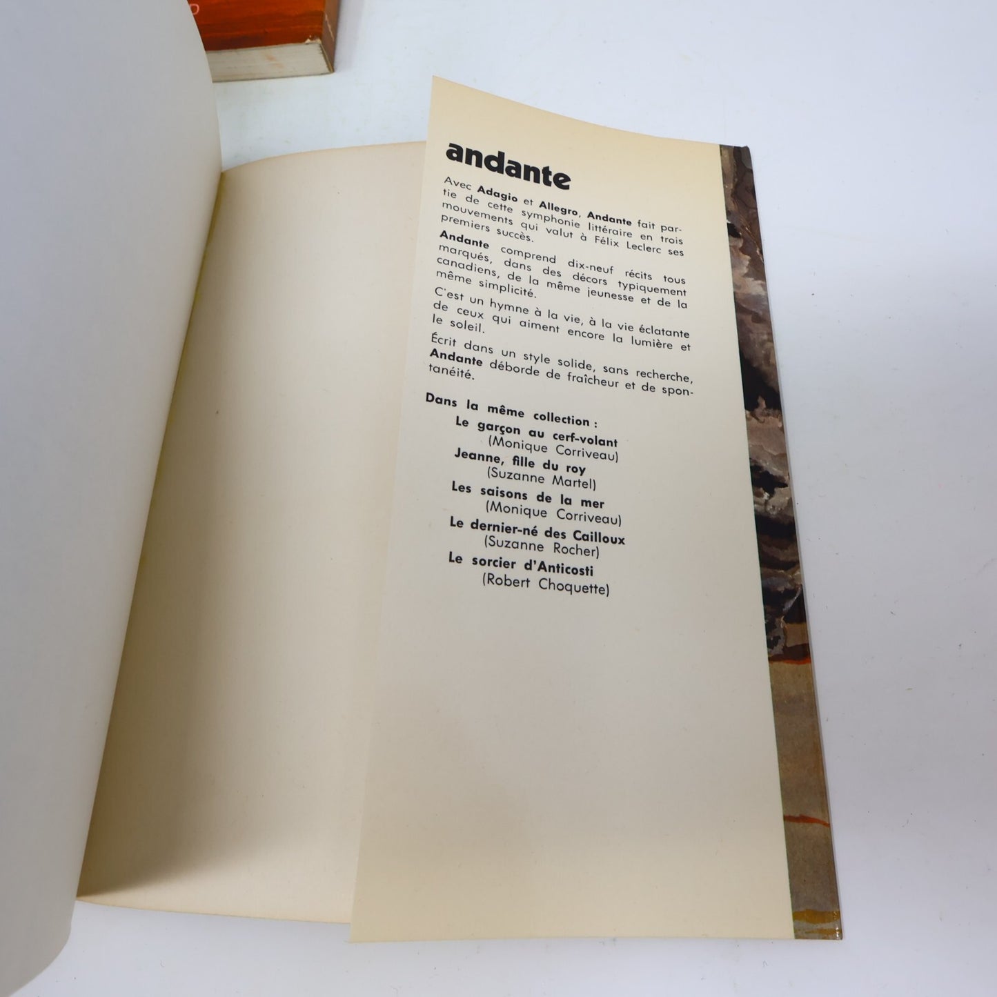 Félix Leclerc Lot 8 Livres Andante/Adagio/Allegro/Rêves à Vendre Roman Poésie PB
