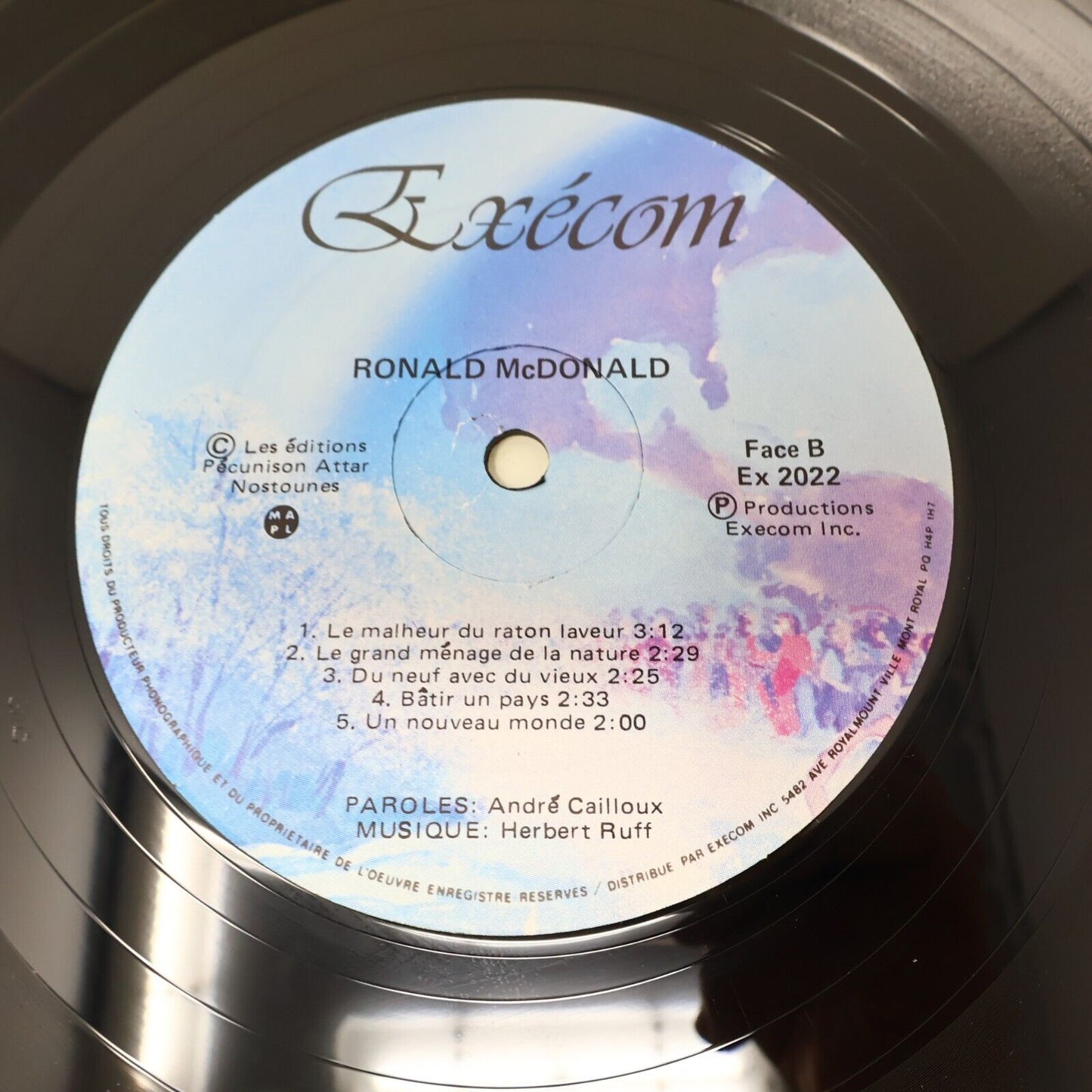 Ronald McDonald Ton Sourire et mon Sourire Disque LP 1981 Enfant Français French