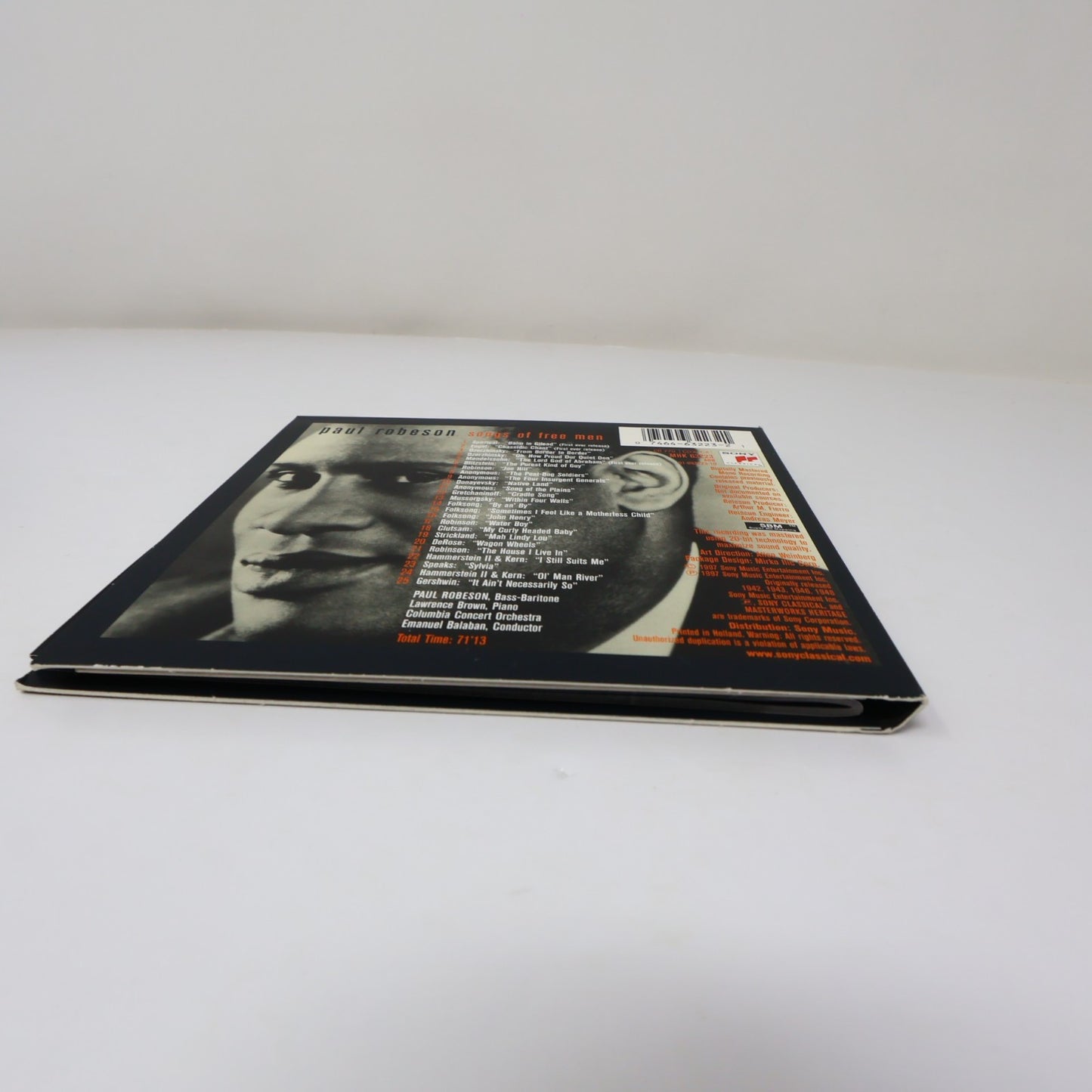 Paul Robeson Songs of Free Men CD Sony Classical MHK 63223 Balm In Gilead