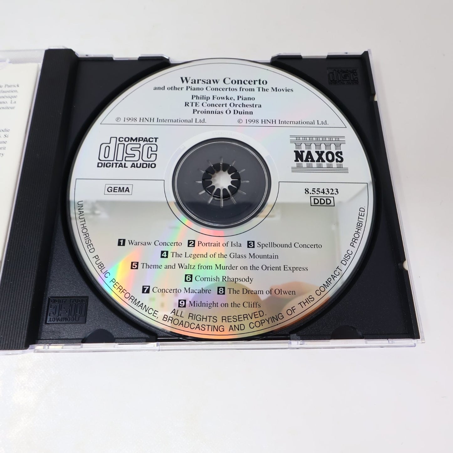 Warsaw Concerto Naxos 1998 Philip Fowke RTE Orchestra Piano Classical