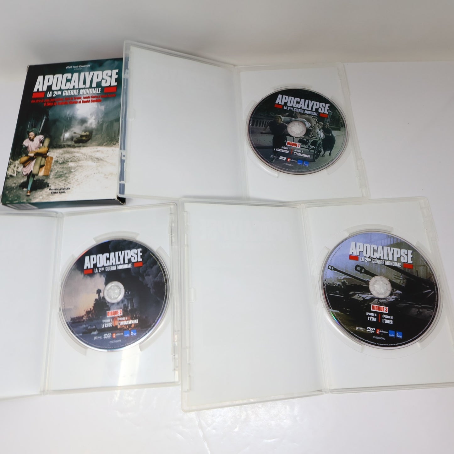 Apocalypse La 2ème Guerre Mondiale en Couleur WW2 DVD NTSC Clarke/Costelle Testé