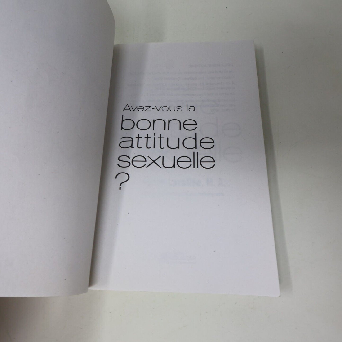 2010 Avez-Vous la Bonne Attitude Sexuelle? Sylvie Lavallée Sexualité Publistar