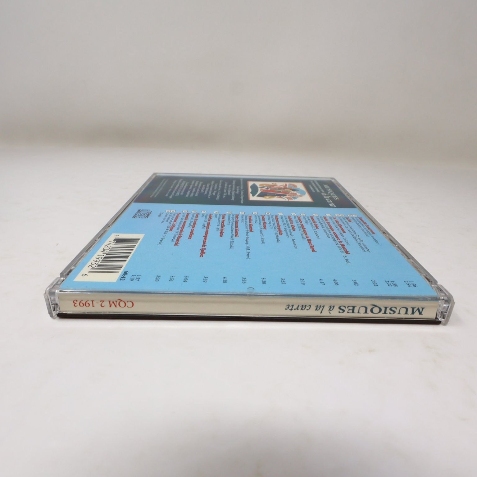 Musiques à la Carte CD 1993 Québec Contemporary Classical CQM 2-1993