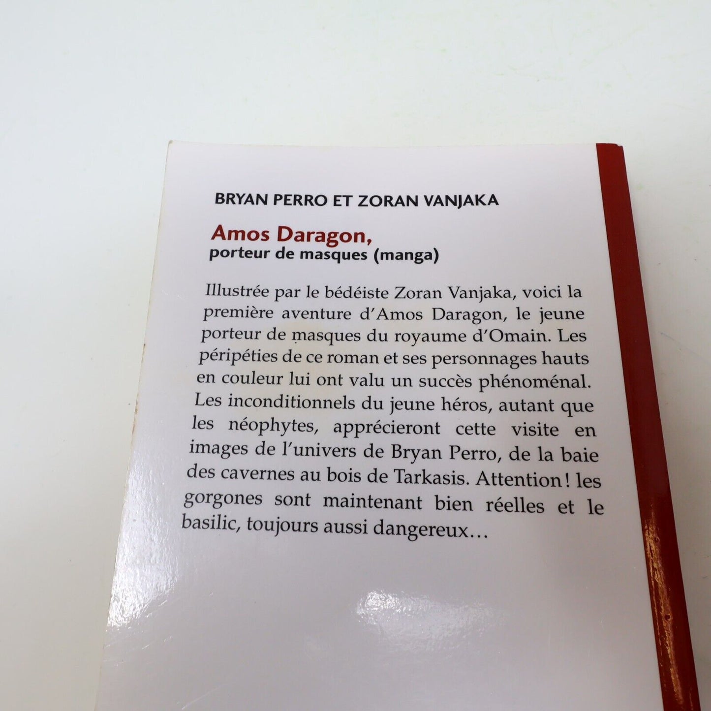 Amos Daragon Porteur de Masques Manga Bryan Perro Zoran Vanjaka 2005 Français PB