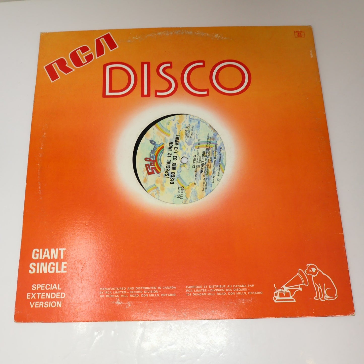 Instant Funk I Got My Mind Made Up Record 12" Disco Single Mix Salsoul SG-2077