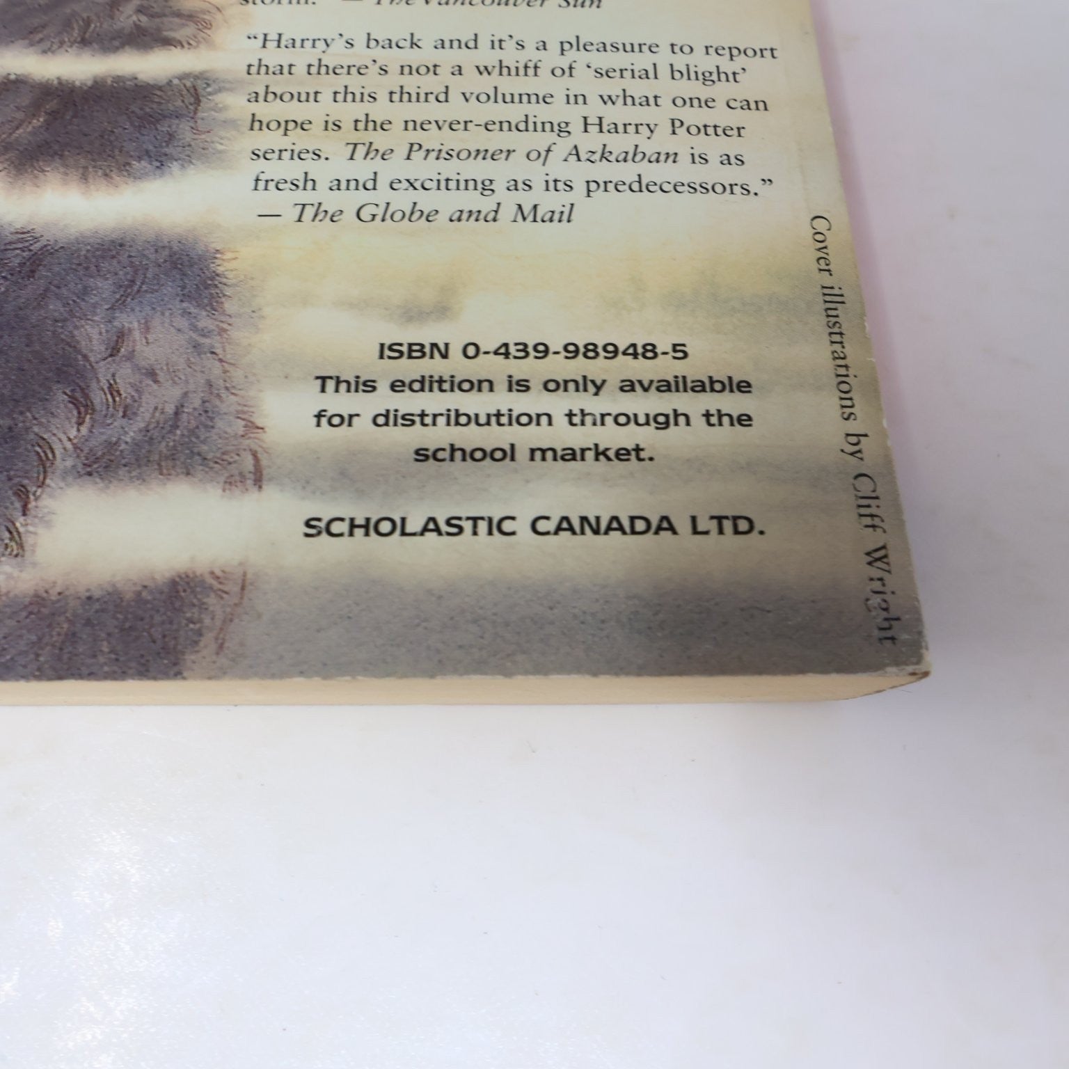 Harry Potter and the Prisoner of Azkaban J.K. Rowling 2000 School Market Canada