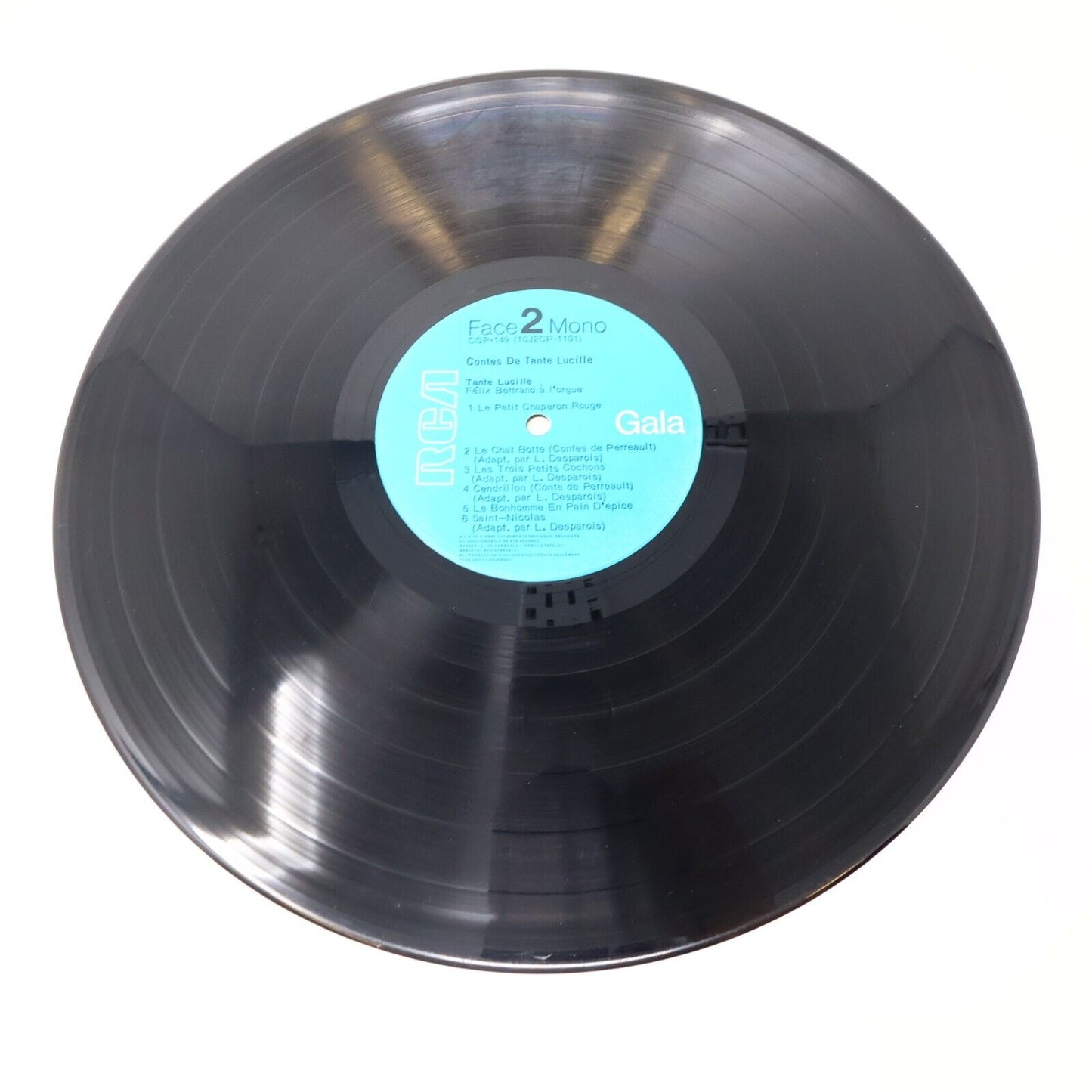 Contes de Tante Lucille LP Disque Histoires Enfants Vtg RCA Victor Mono CGP-149