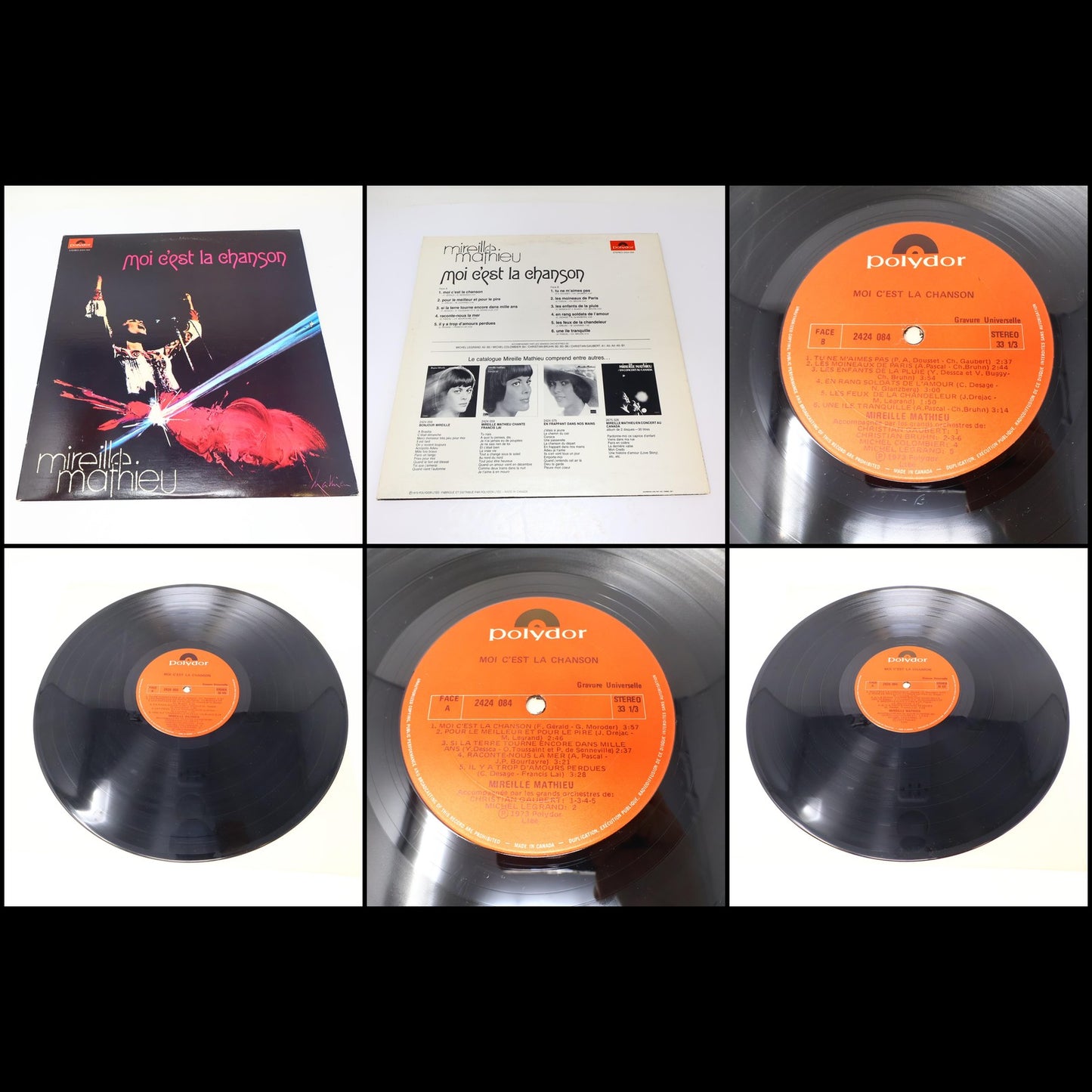 Mireille Mathieu Lot 4 Disques Bonjour Mireille/Première Étoile/Olympia/Chanson
