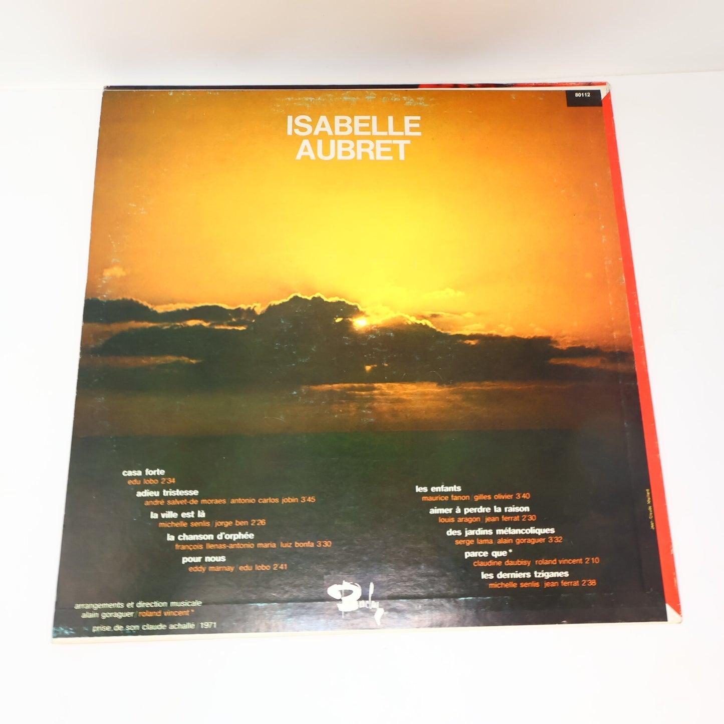 Isabelle Aubret Lot 2 Disques LP Éponyme (Rouge)/Classiques De La Chanson Record