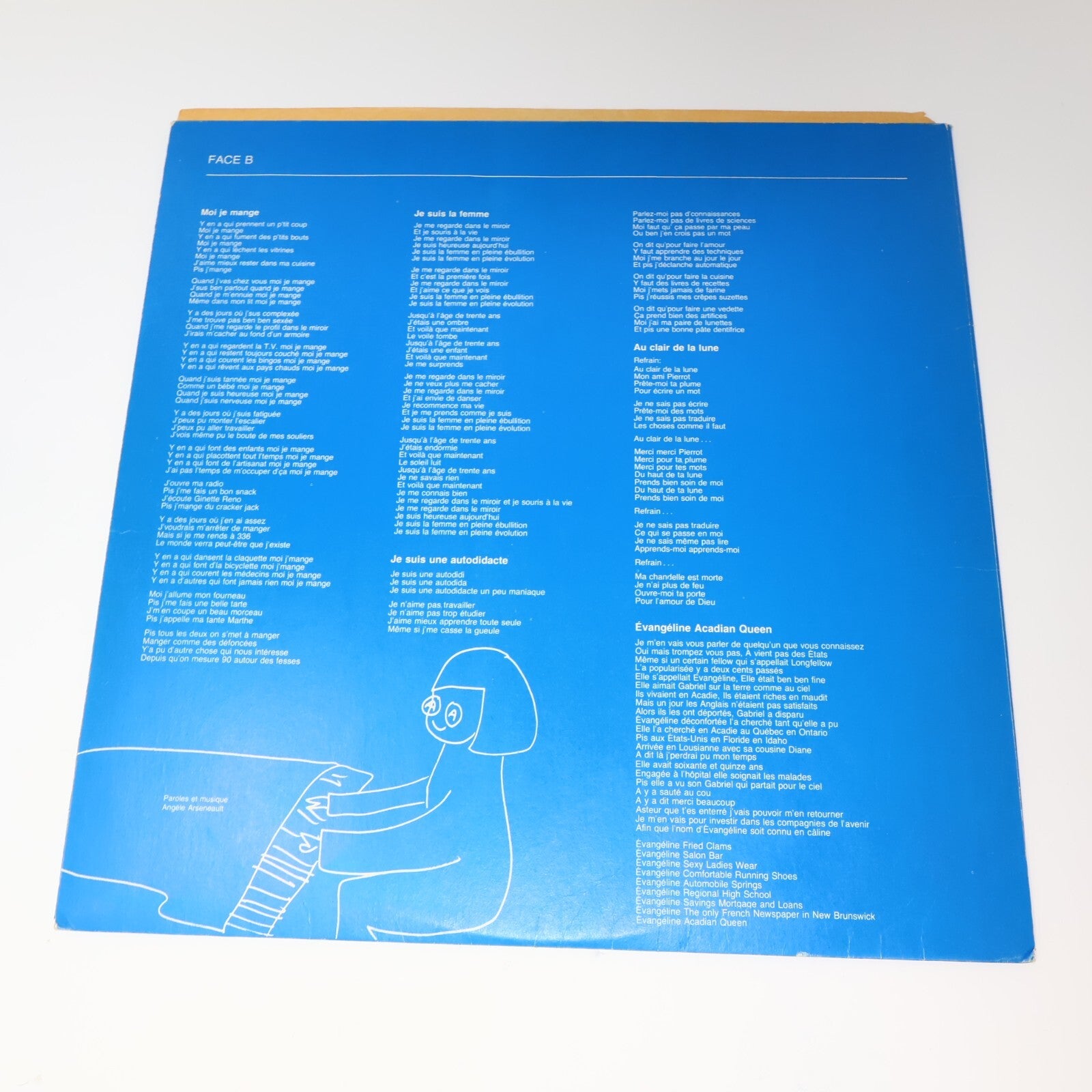 Angèle Arsenault Lot 2 Disques Record Moi J'mange Libre/Y'a Une Étoile Pour Vous