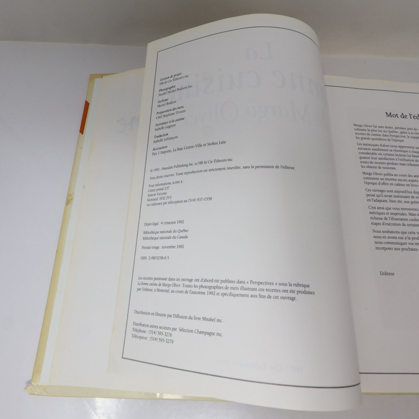 Margo Oliver Lot 4 Livres La Bonne Cuisine/Cuisine de Choix Recettes HC Français