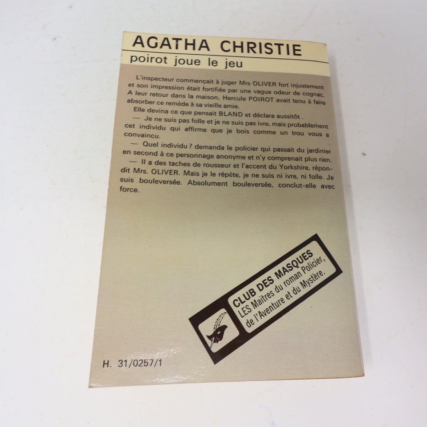 Club des Masques Lot 25 Livres Agatha Christie/Exbrayat/E. Wallace Français PB