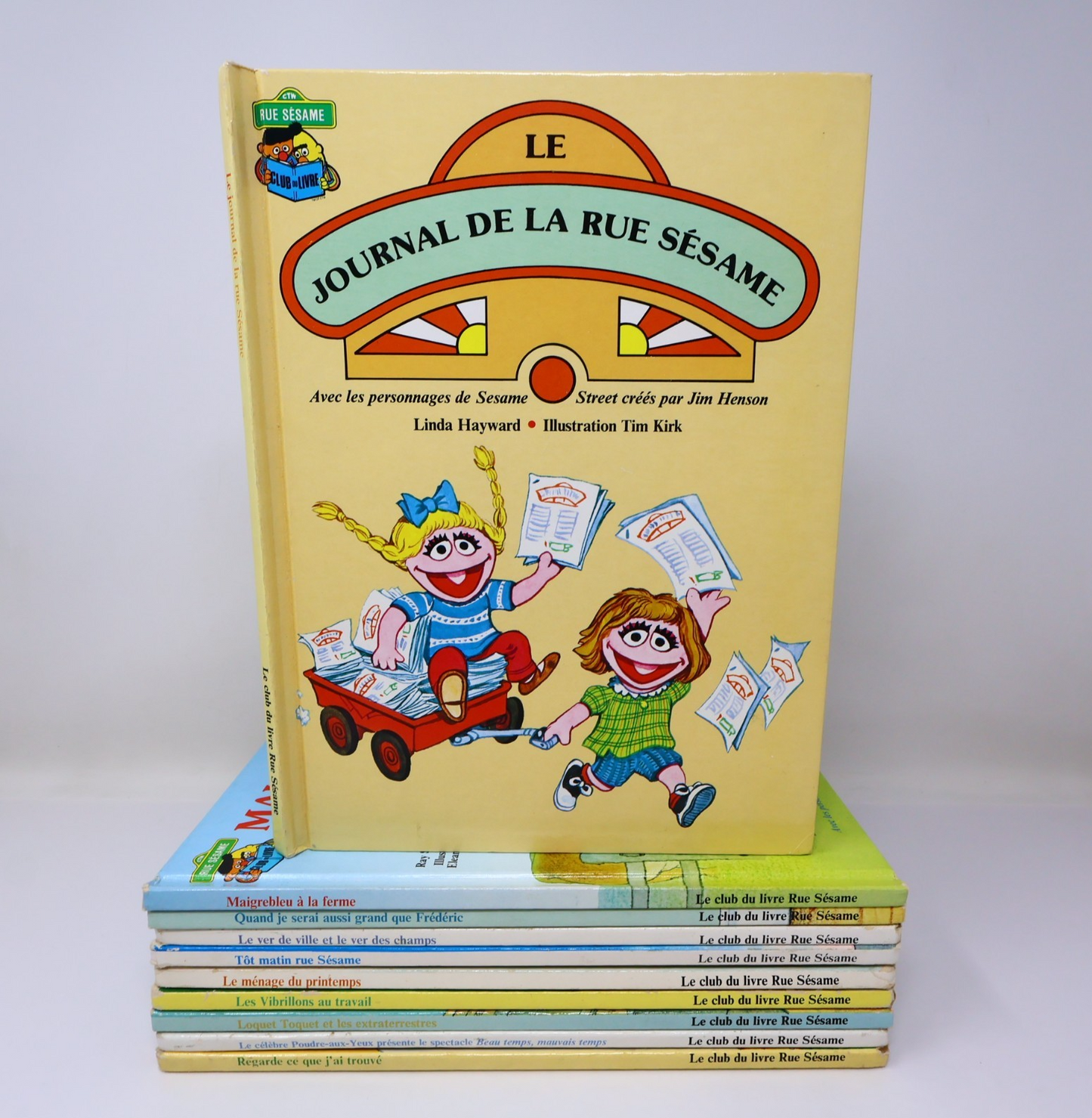 Rue Sesame Street Lot 10 Livres HC Français French Laffont Hardcover BCE Enfants