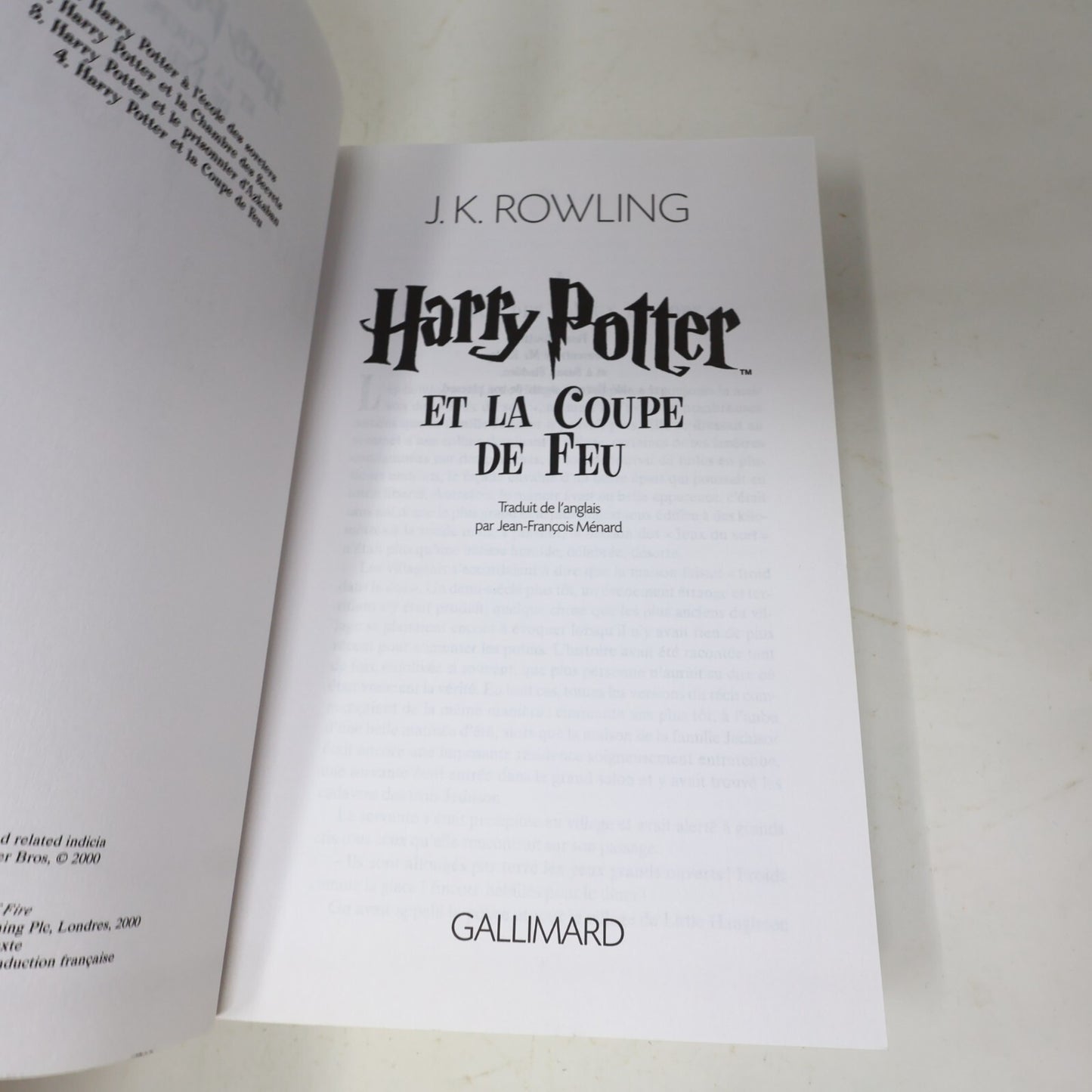 Harry Potter #1-7 Folio Junior Lot 7 Livres J. K. Rowling Gallimard Complète PB