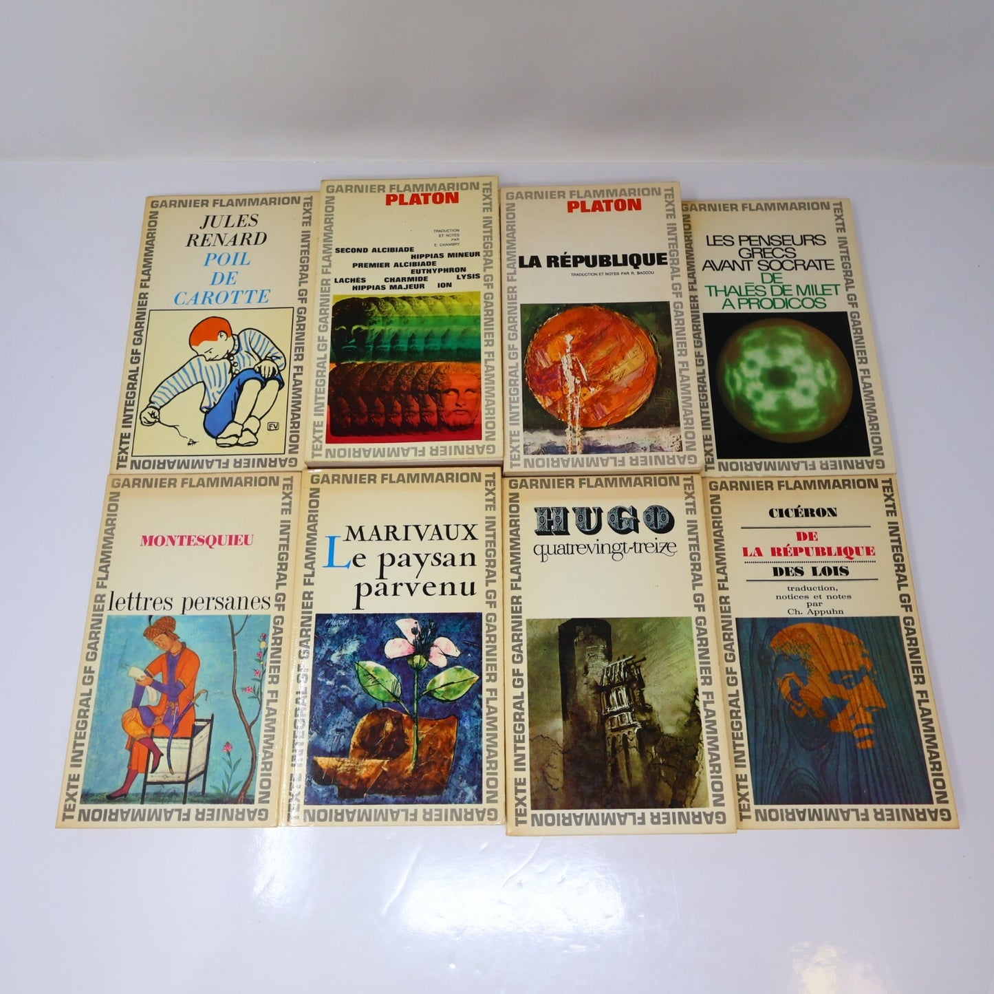 Littérature Philosophie Lot 20 Livres Garnier/Flammarion Platon/Virgile/Hugo 60s