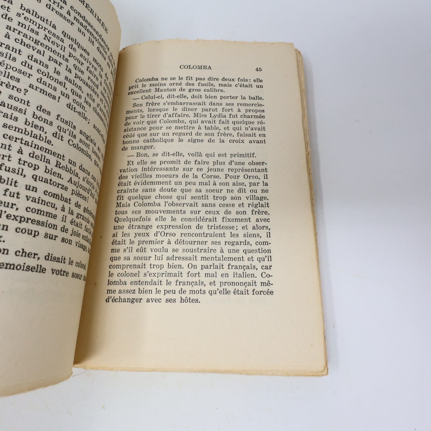 Colomba Prosper Mérimée Éditions Fernand Pilon Vintage Littérature Roman Livre