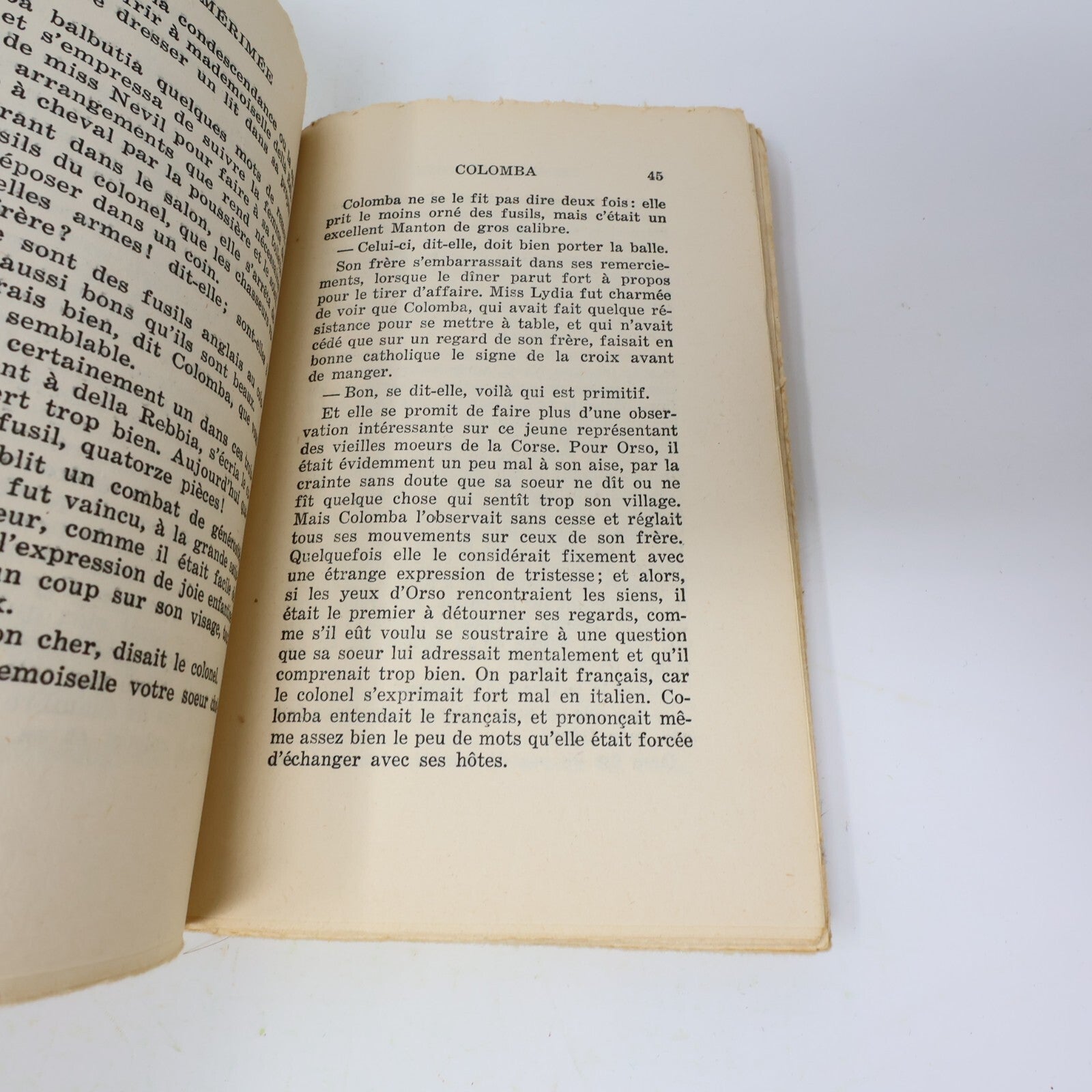 Colomba Prosper Mérimée Éditions Fernand Pilon Vintage Littérature Roman Livre