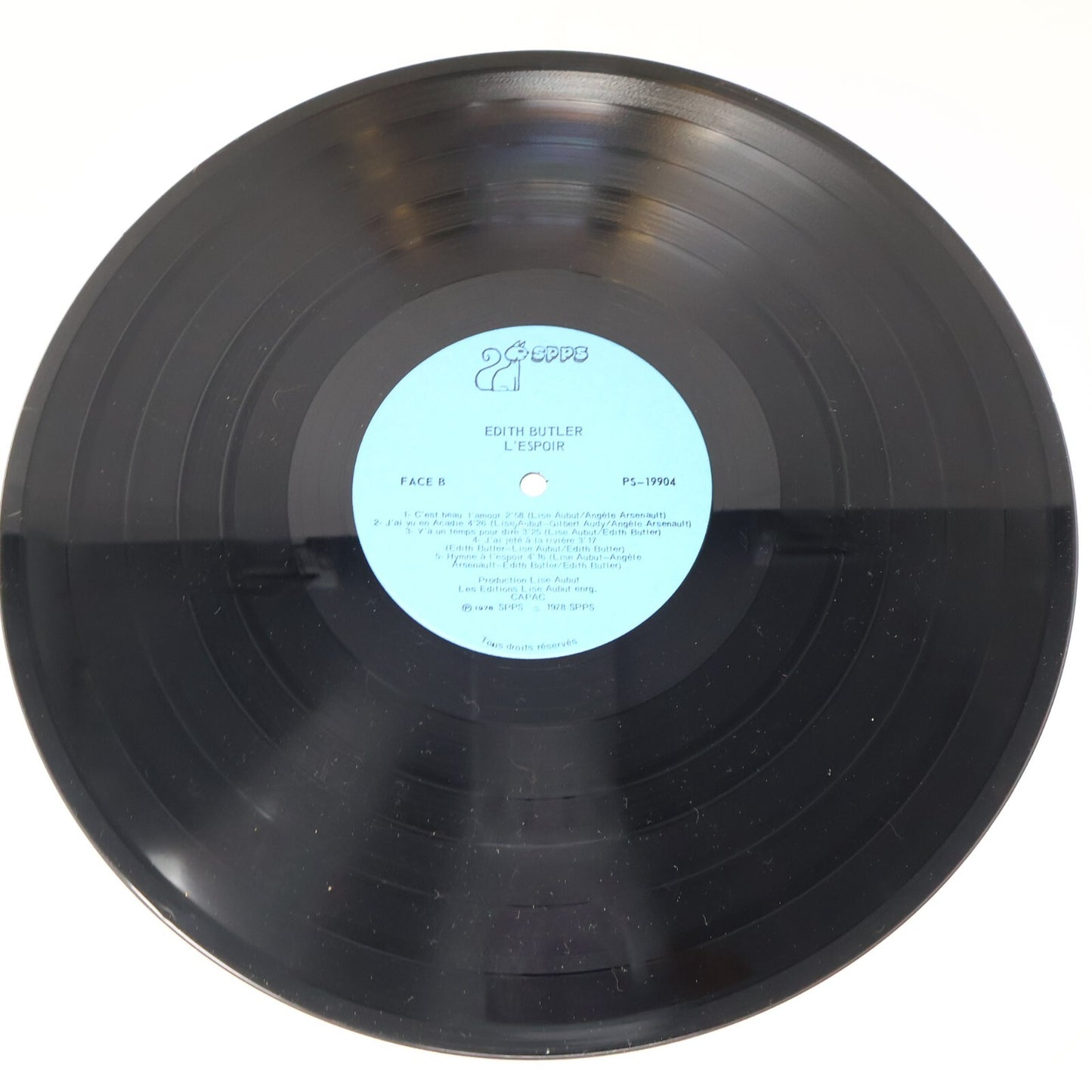 Edith Butler Lot 2 Disques LP Record Vinyl L'Espoir/Asteur Qu'on est Là....