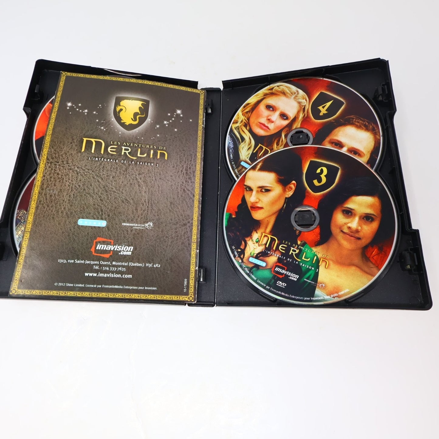 Les Aventures de Merlin Saison 3 DVD Français 2012 Colin Morgan NTSC 4 Disques