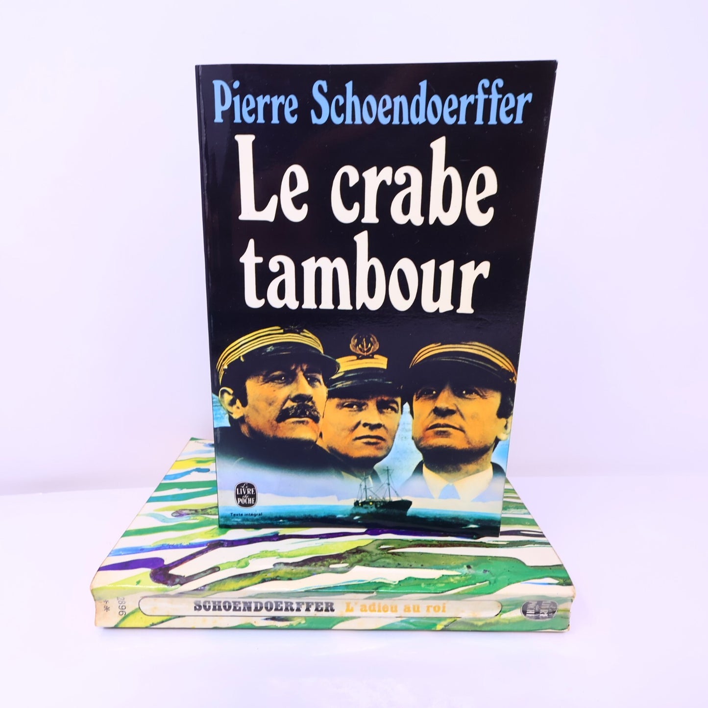 Pierre Schoendoerffer Lot 2 Livres Poche Le Crabe-Tambour/L'Adieu au Roi Roman