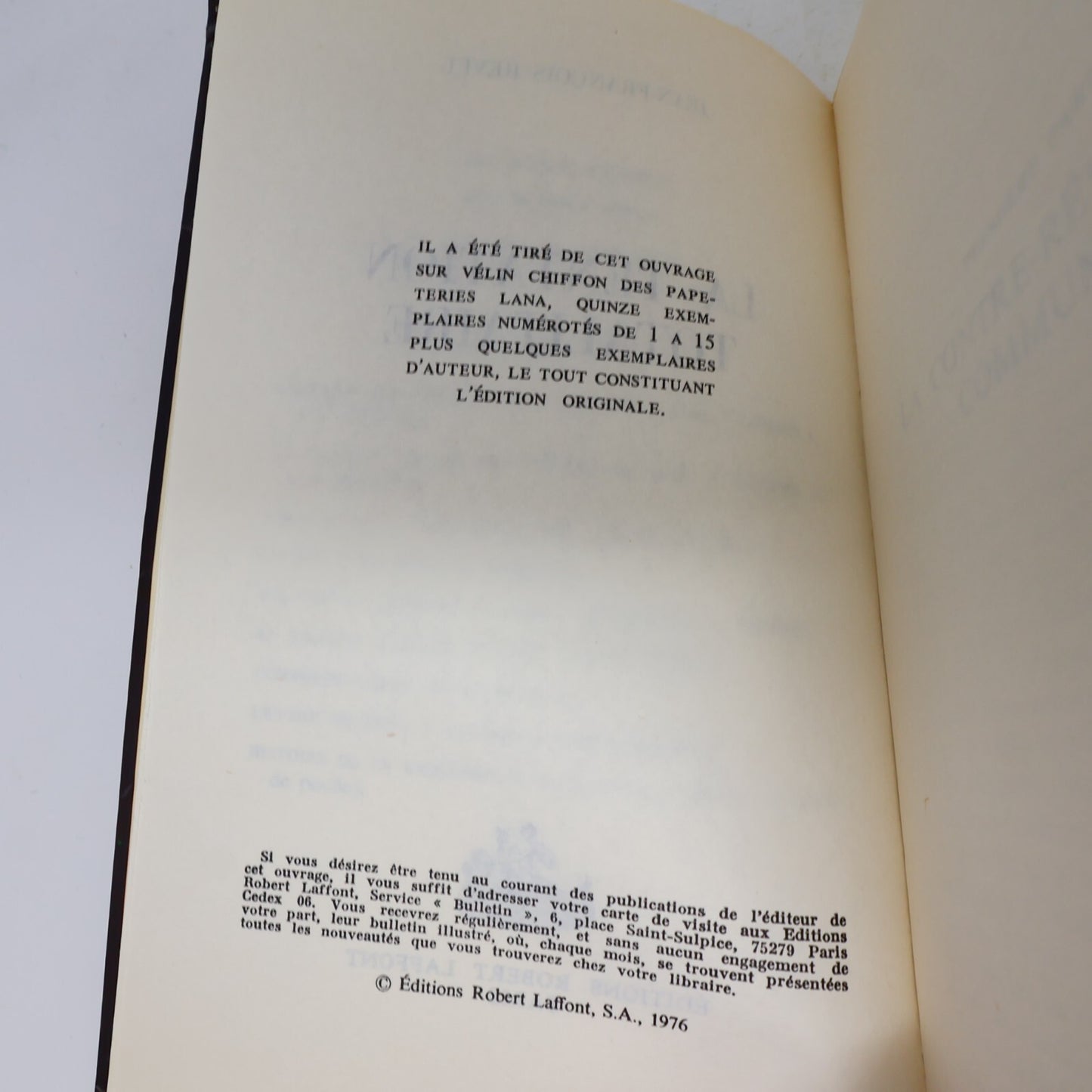 1976 La Tentation Totalitaire Jean-François Revel Robert Laffont Politique Livre