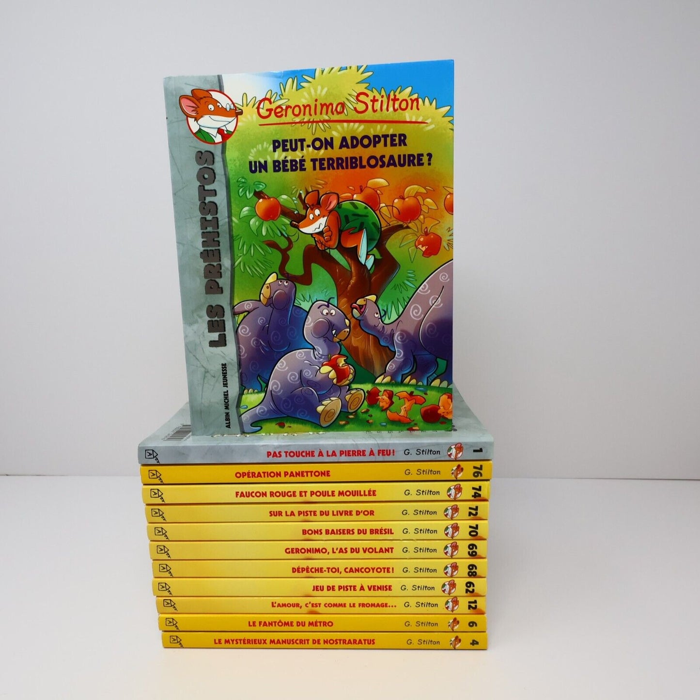 Lot 12 Livres Geronimo Stilton Albin Michel Français French Enfants Paperback PB