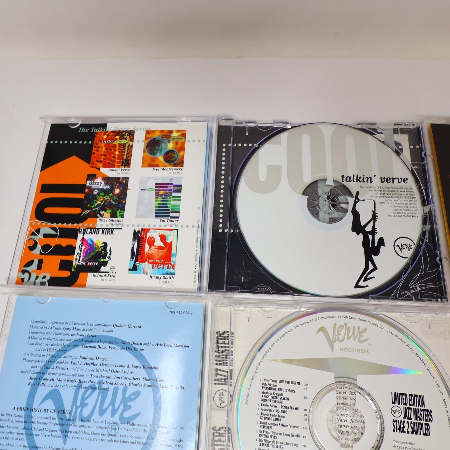 Verve Records 5 CDs Lot We Are the Blues/Cool Talkin' Verve/Jazz Singing Bop 90s