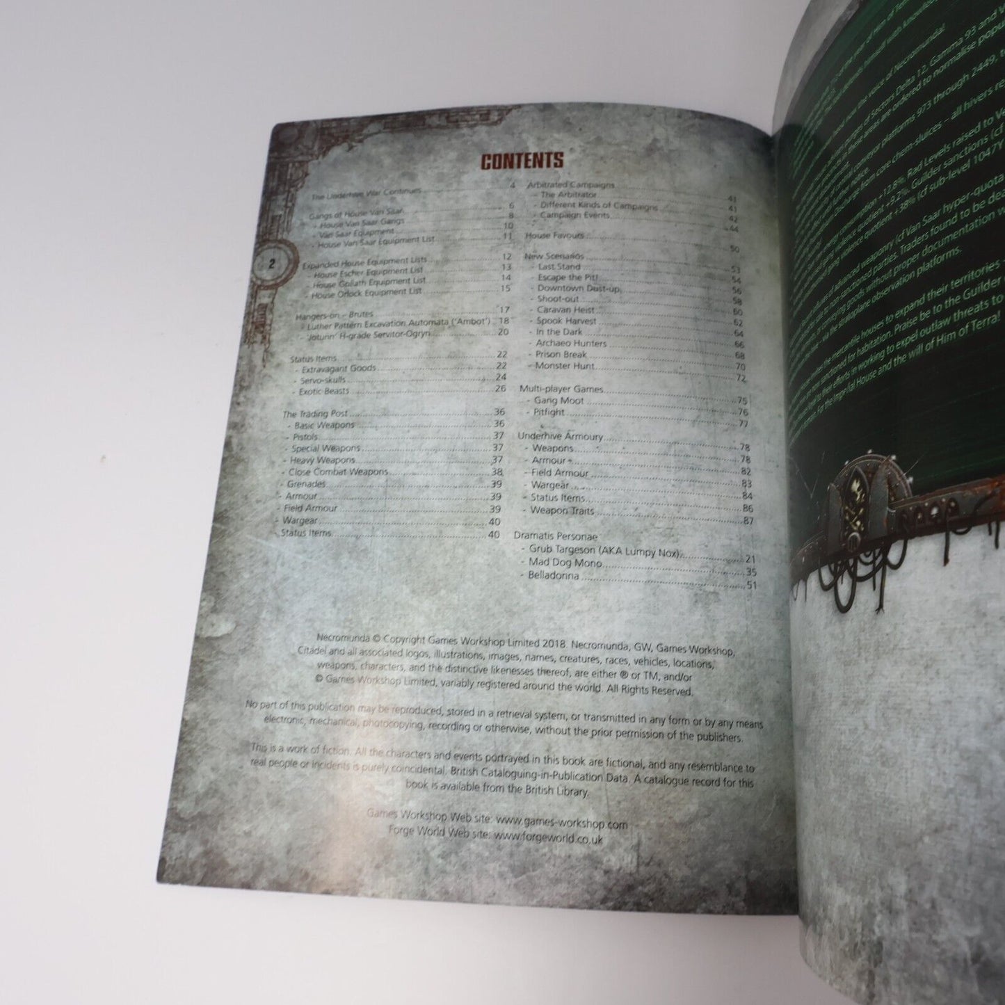2018 Necromunda Gang War #3 Fantasy RPG Gaming Supplement Games Workshop Book PB