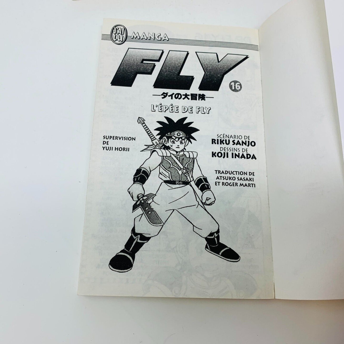 Fly 16-17-18 J'ai Lu Mangas Français Riku Sanjo Koji Inada Dragon Quest Lot de 3