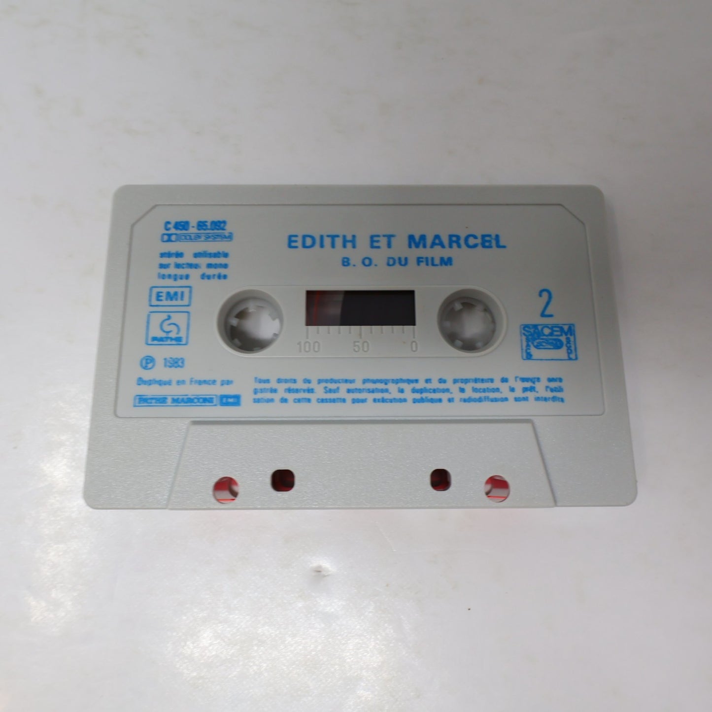 Edith Et Marcel Bande du Film Cassette Claude Lelouch/Francis Lai/Aznavour/Piaf