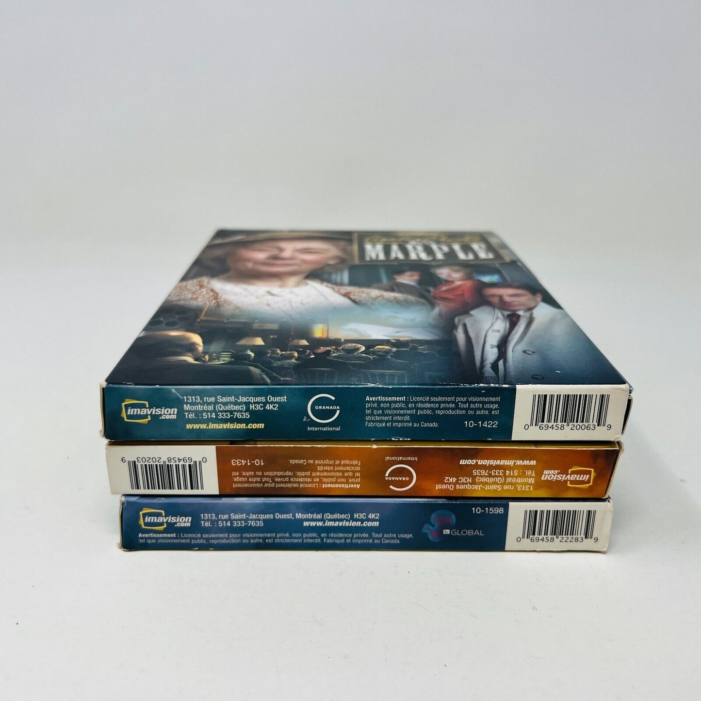 Agatha Christie Miss Marple Coffrets #2-3-4 DVD Français/French NTSC Lot Testés