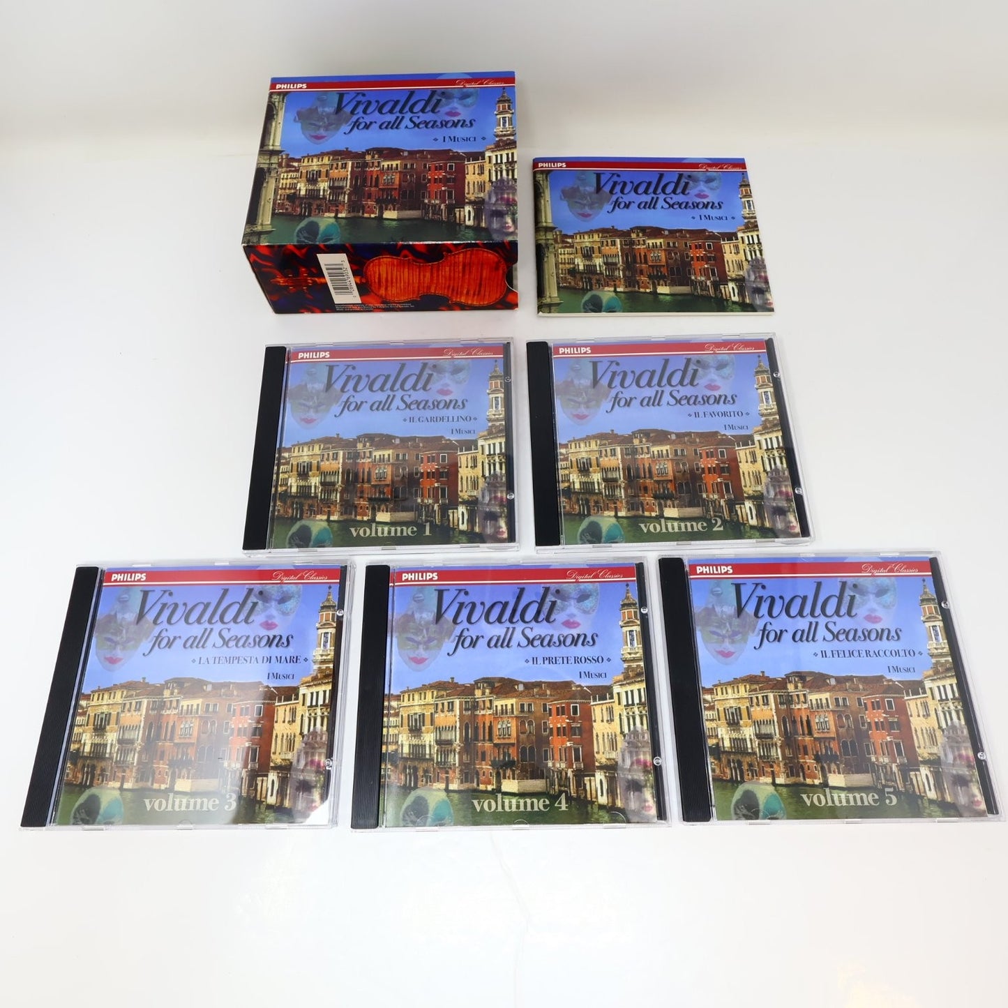 Vivaldi for All Seasons 5 CD Boxset 1995 Classical I Musici Philips Digital