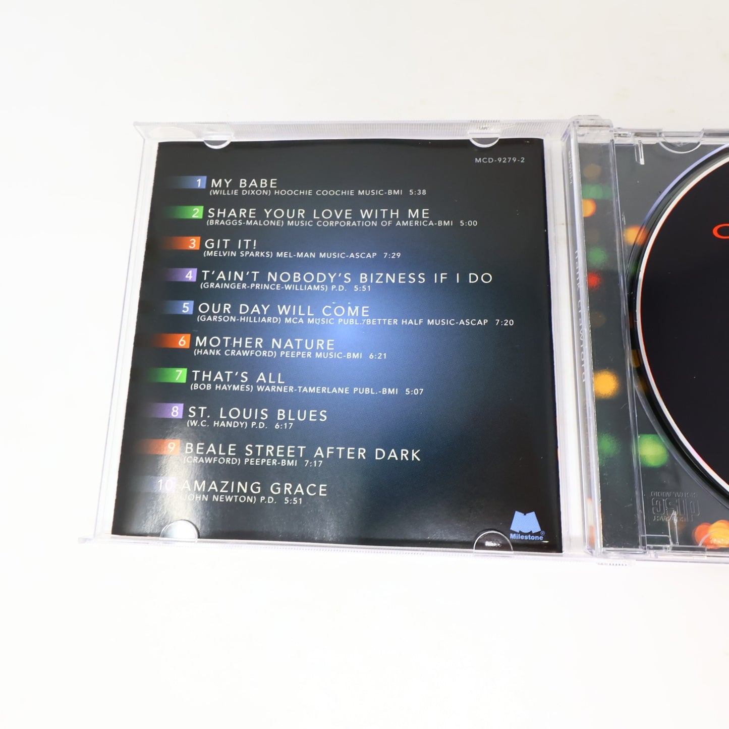 After Dark CD Hank Crawford Milestone 1998 Jazz Funk Soul MCD-9279-2 90s