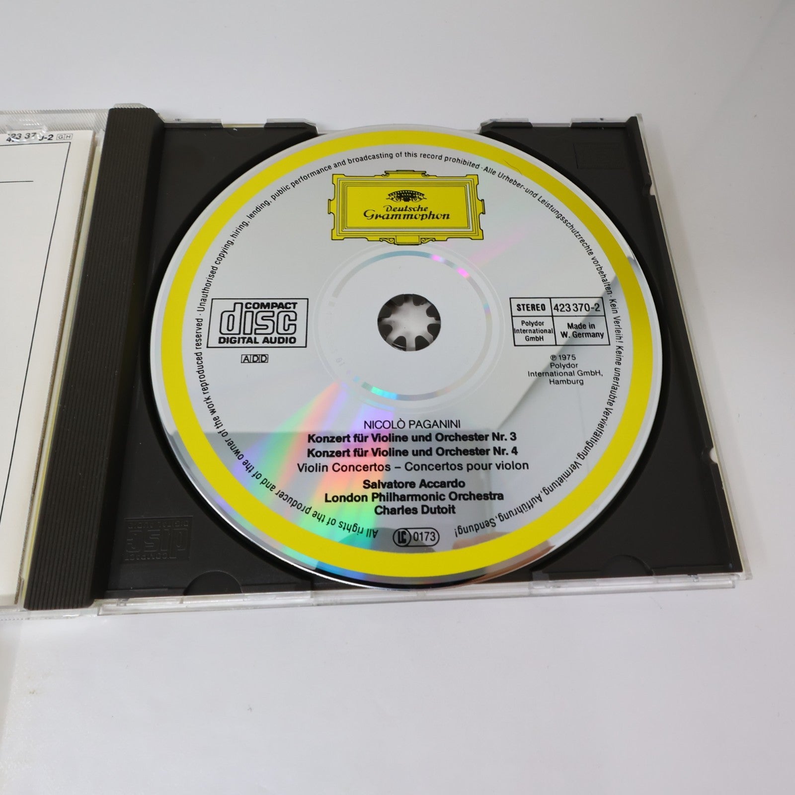 Niccolo Paganini 6 CDs Lot Violin Concerto #1-5/Tre Gran Quartetti Op. 4 80s