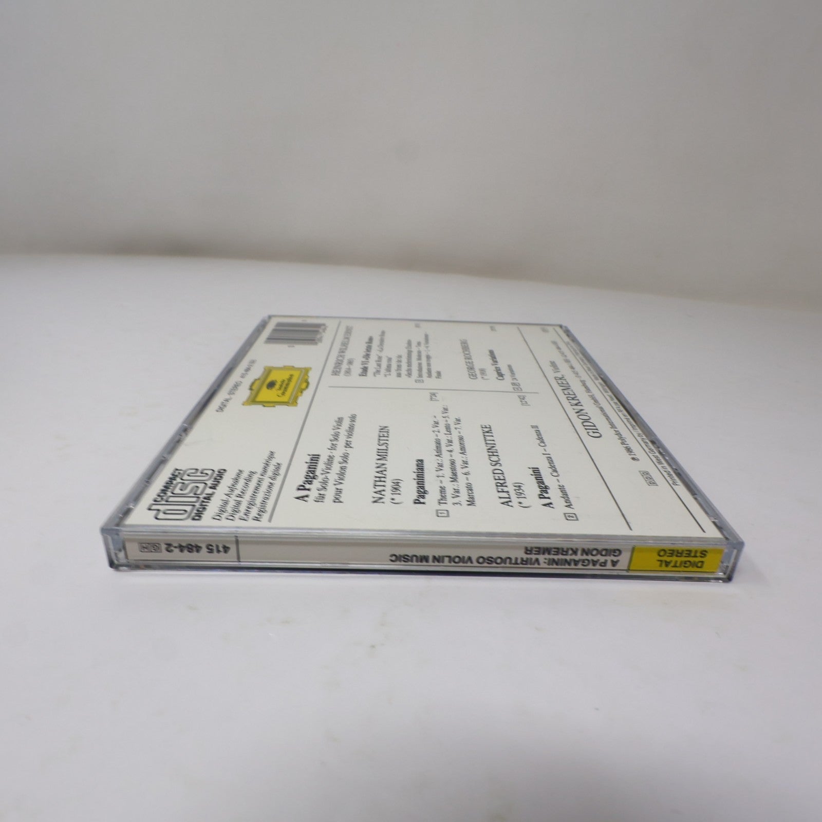 A Paganini Virtuoso Violin Music/Virtuose Musik Für Violine CD Gidon Kremer 1986