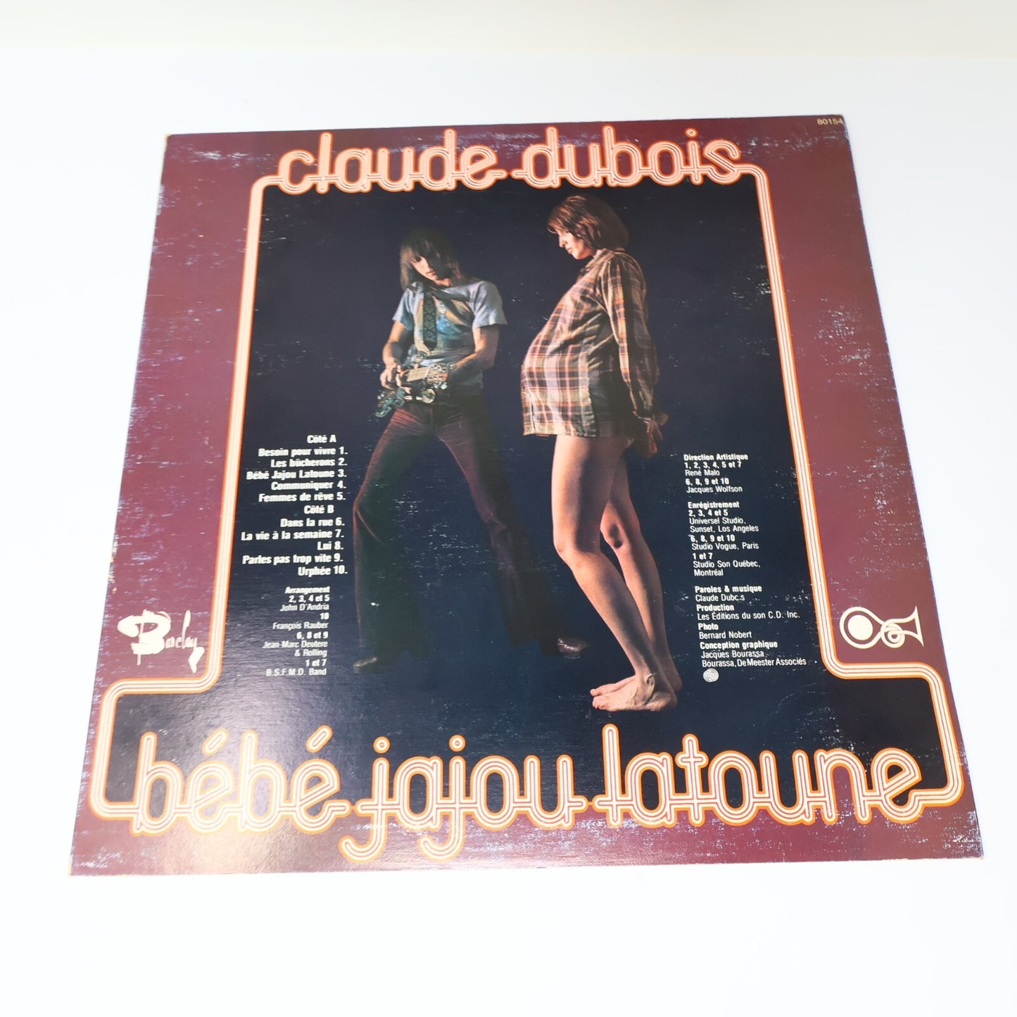 Claude Dubois Lot 3 Disques LP Record Touchez du Bois/Éponyme Québécois 1970s