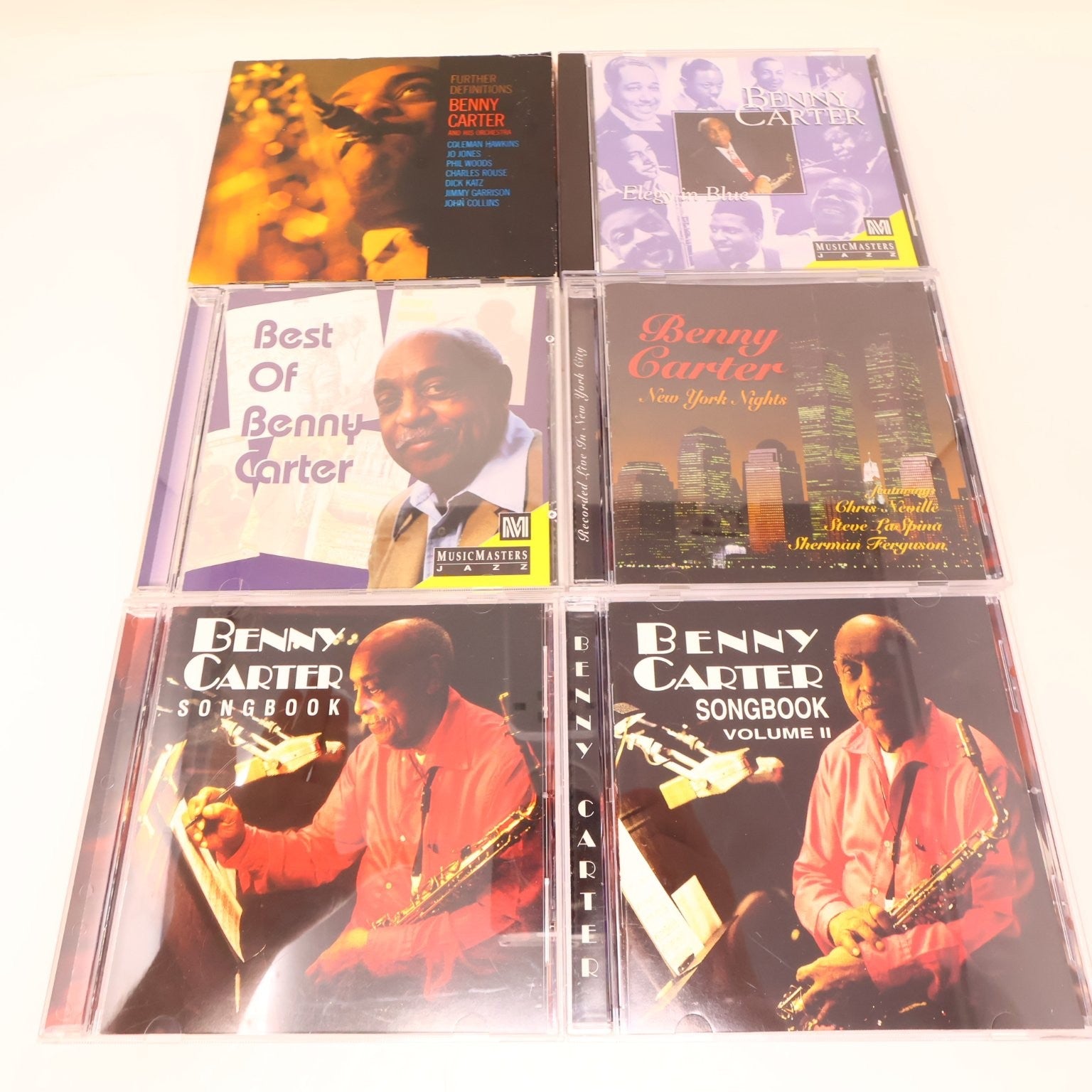 Benny Carter 6 CD Lot Further Definitions/Songbook 1-2/New York Nights Jazz