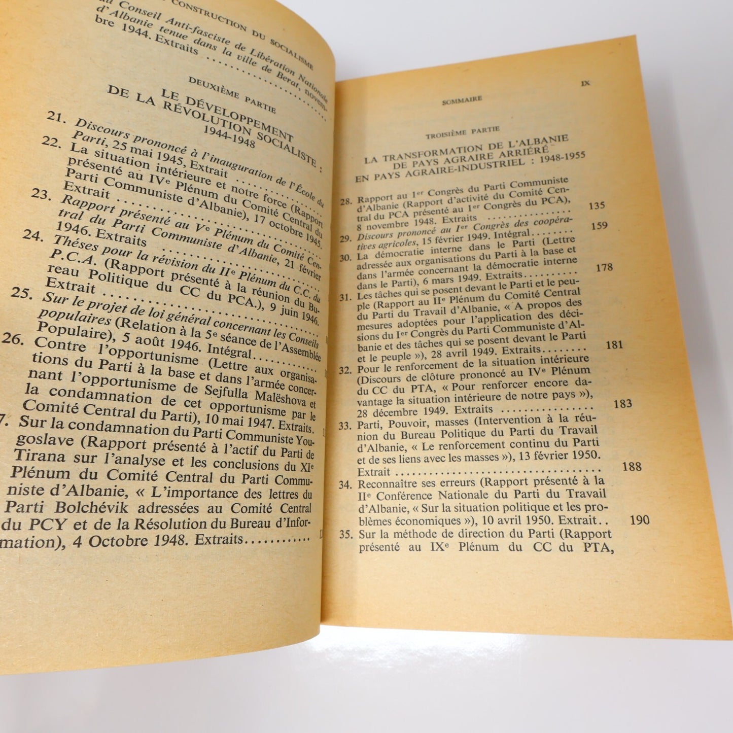 Le Socialisme en Albanie #1-2 Série Complète Lot 2 Livres Enver Hoxha 10/18 1974