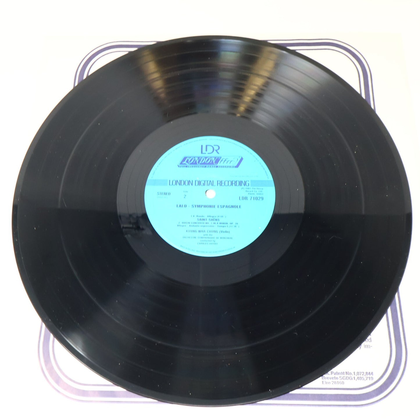 Kyung Wha Chung Symphonie Espagnole/Violin Concerto 1 Dutoit Record LDR 71029