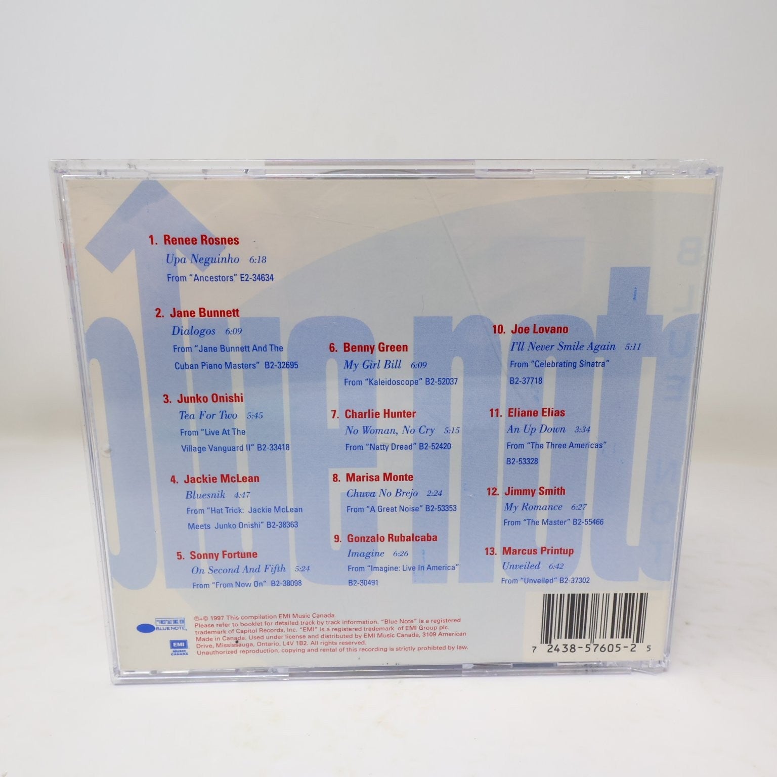 Blue Note Festival '97 CD Jazz Compilation EMI Canada Jane Bunnet/Joe Lovano