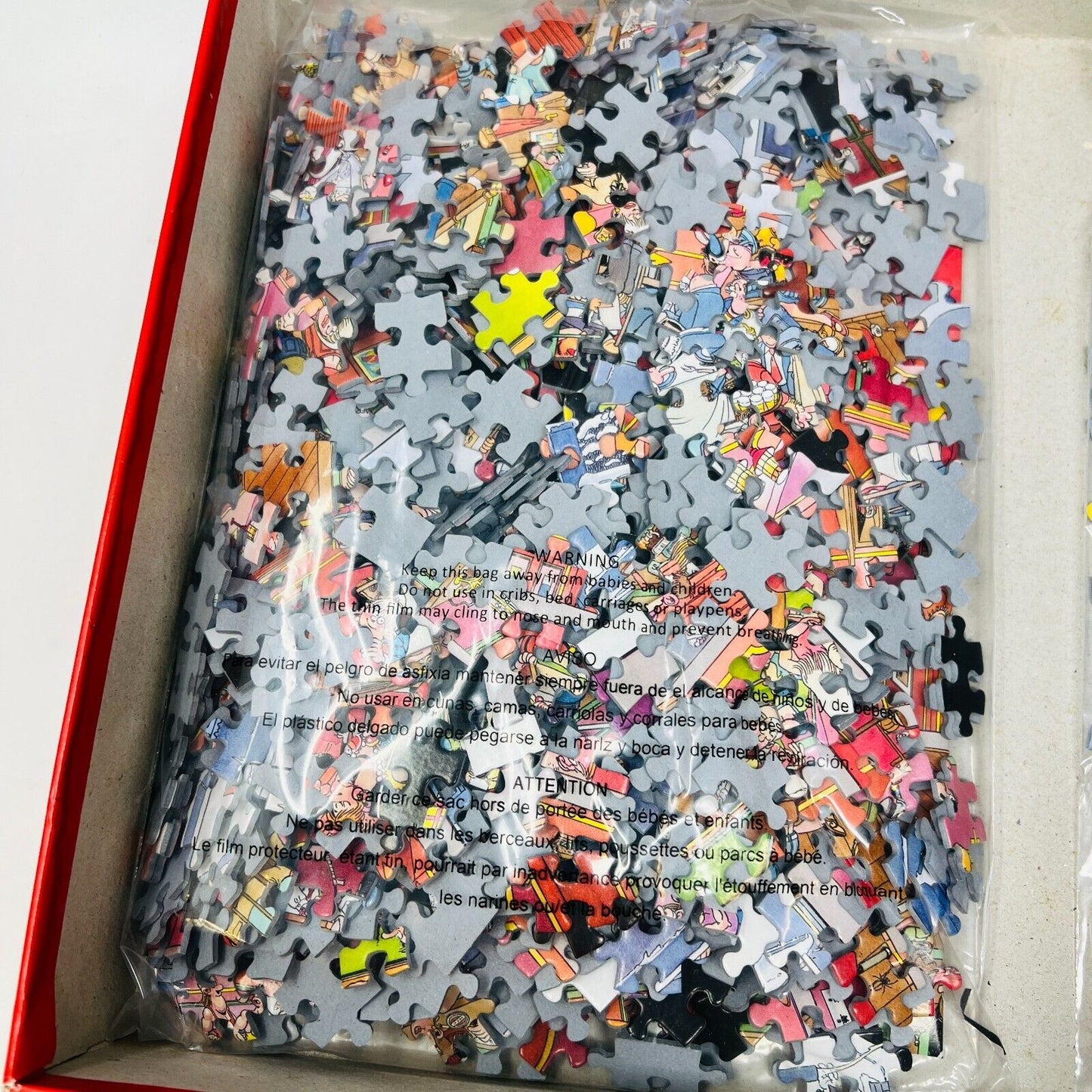 3x 1000 Puzzles + Posters 81120 Complete The Big Leak/Gym/Café Jan Van Haasteren