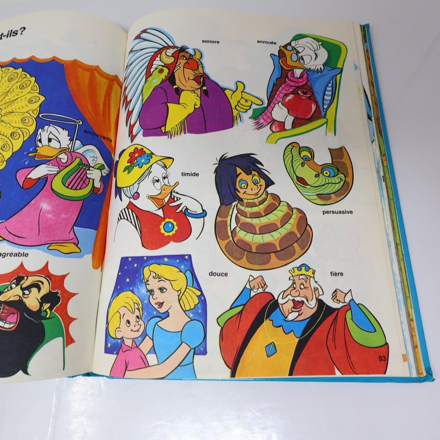 Au Royaume des Noms/Verbes/Adjectifs/Contraires Lot 4 Livres Disney Enfants 70s